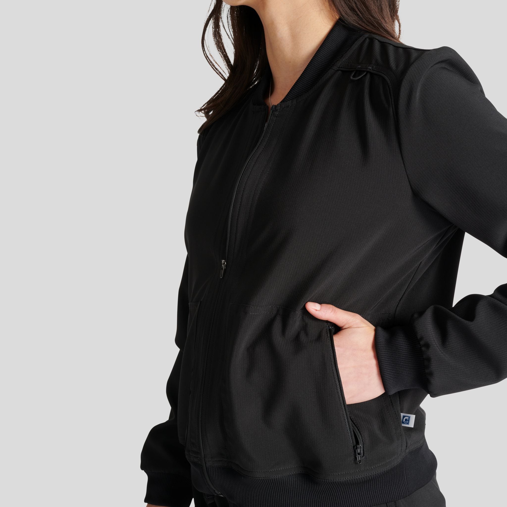 Women's Zip Front Bomber Jacket