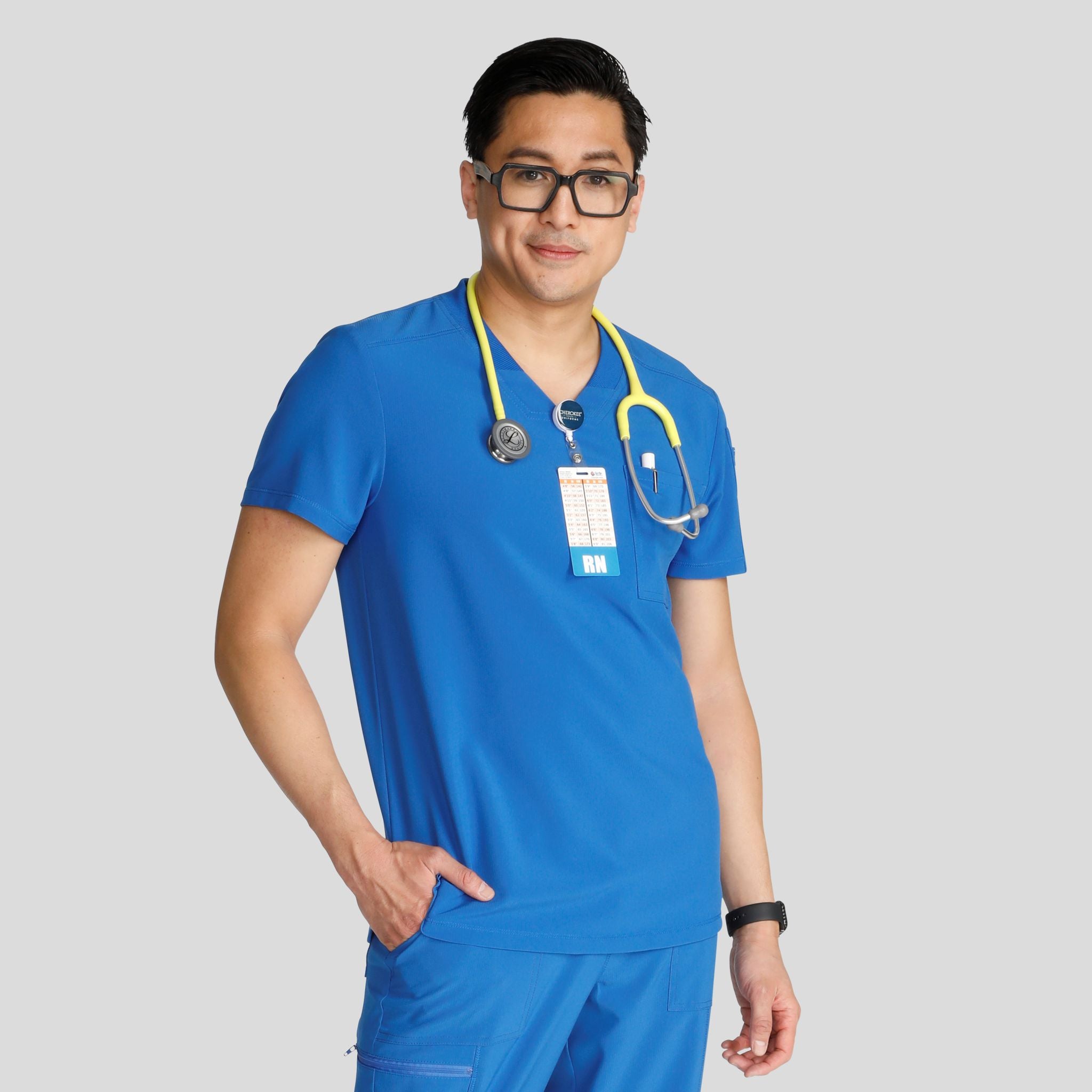 Men's V-Neck Scrub Top