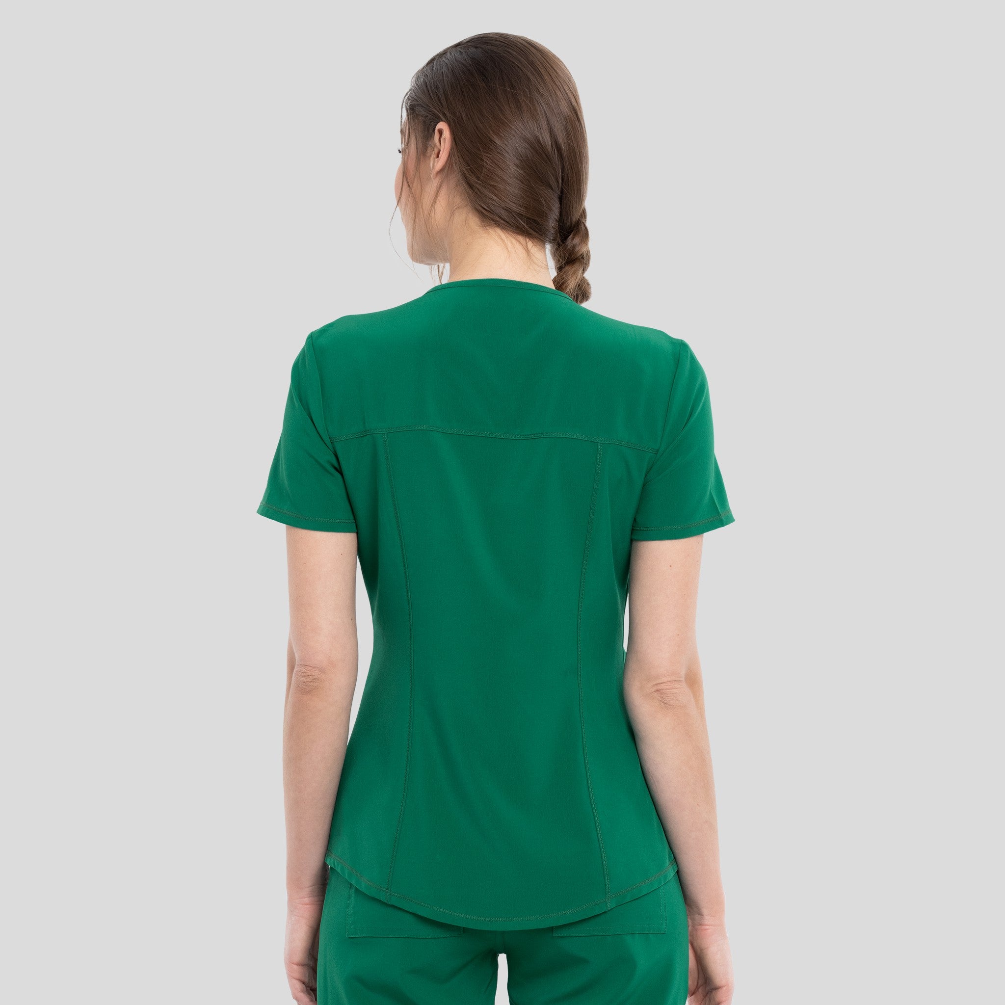 V-Neck Top With Badge Loop