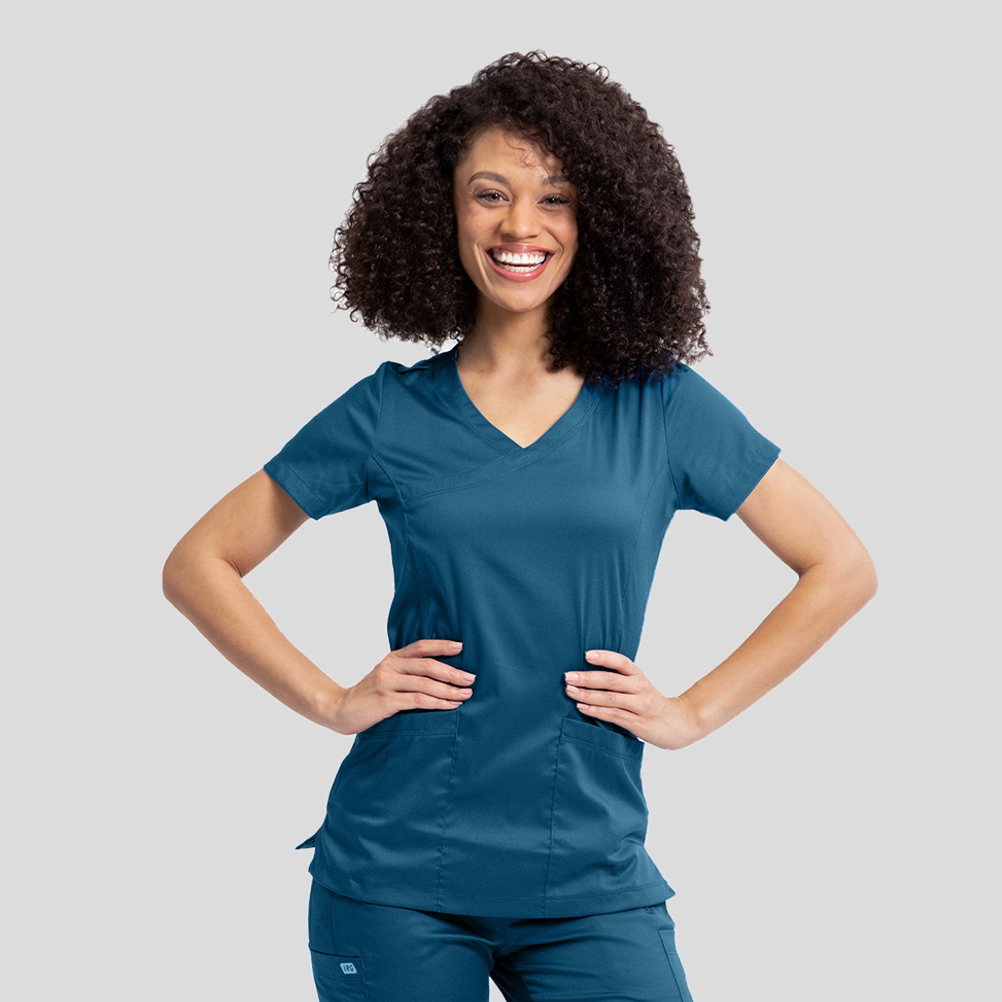 Women’s Mock Wrap Knit Side Top