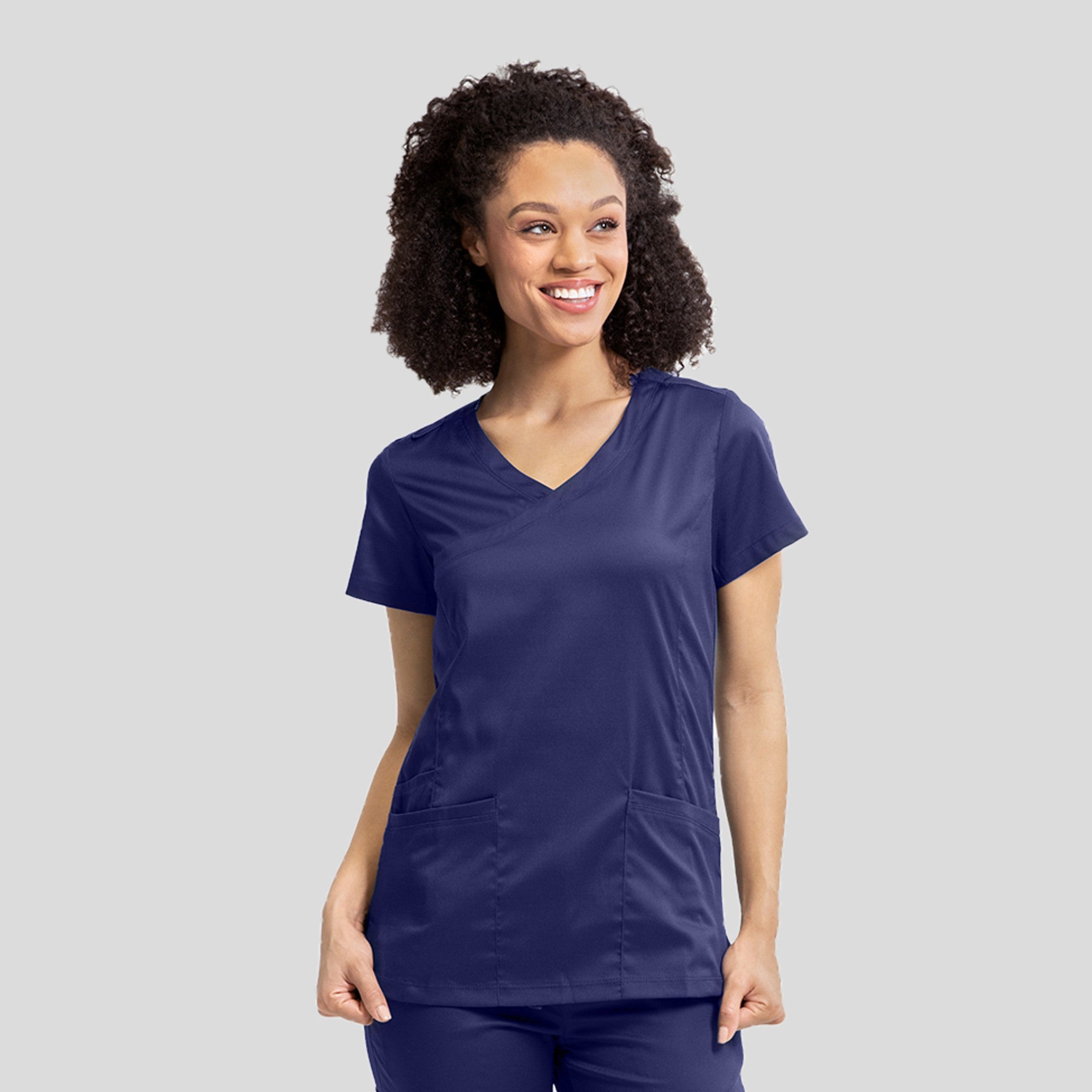 Women’s Mock Wrap Knit Side Top