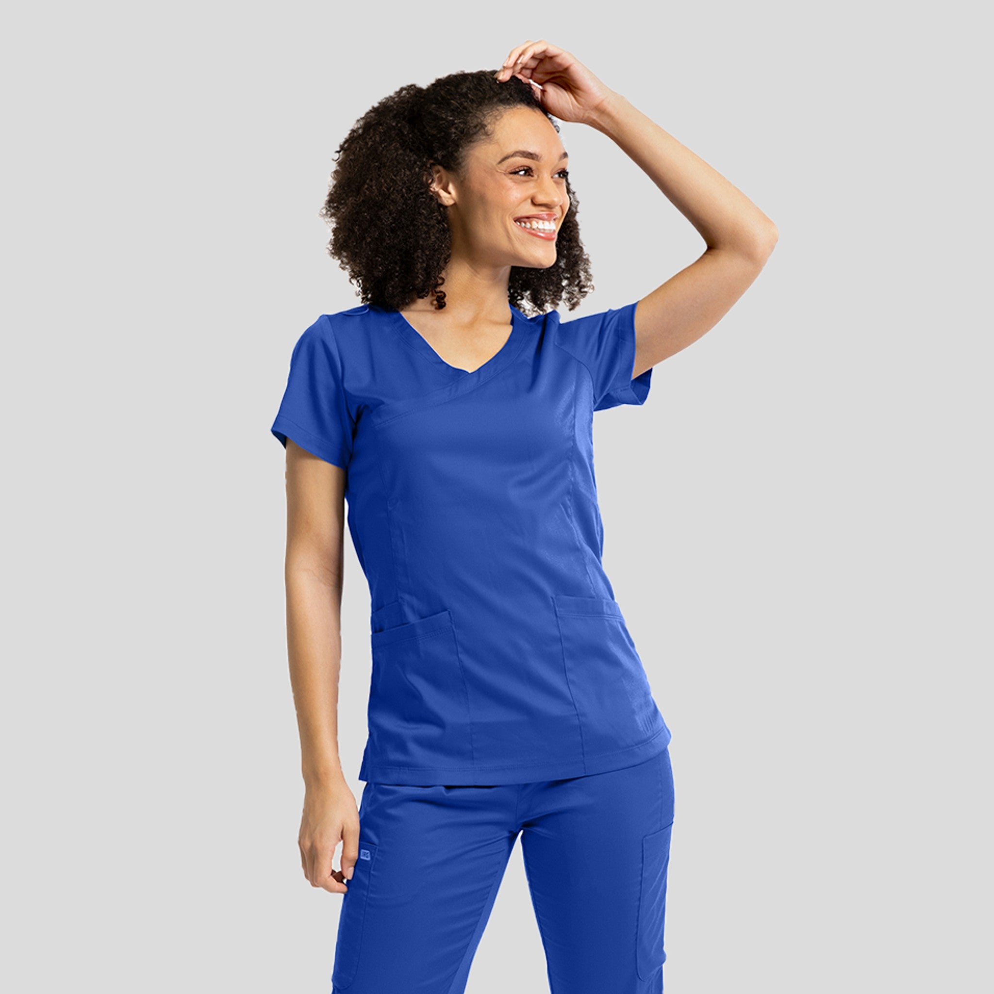 Women’s Mock Wrap Knit Side Top