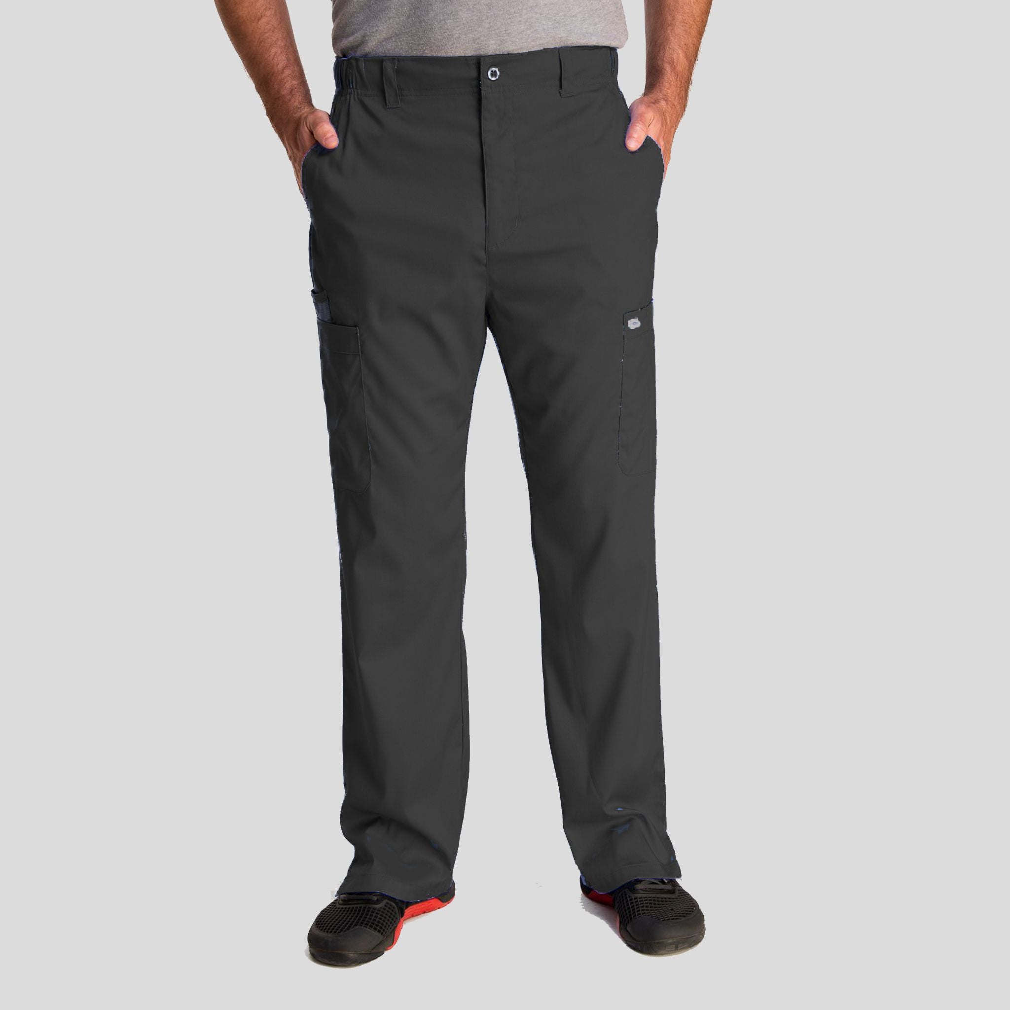 Men's Half Elastic Waistband Pant
