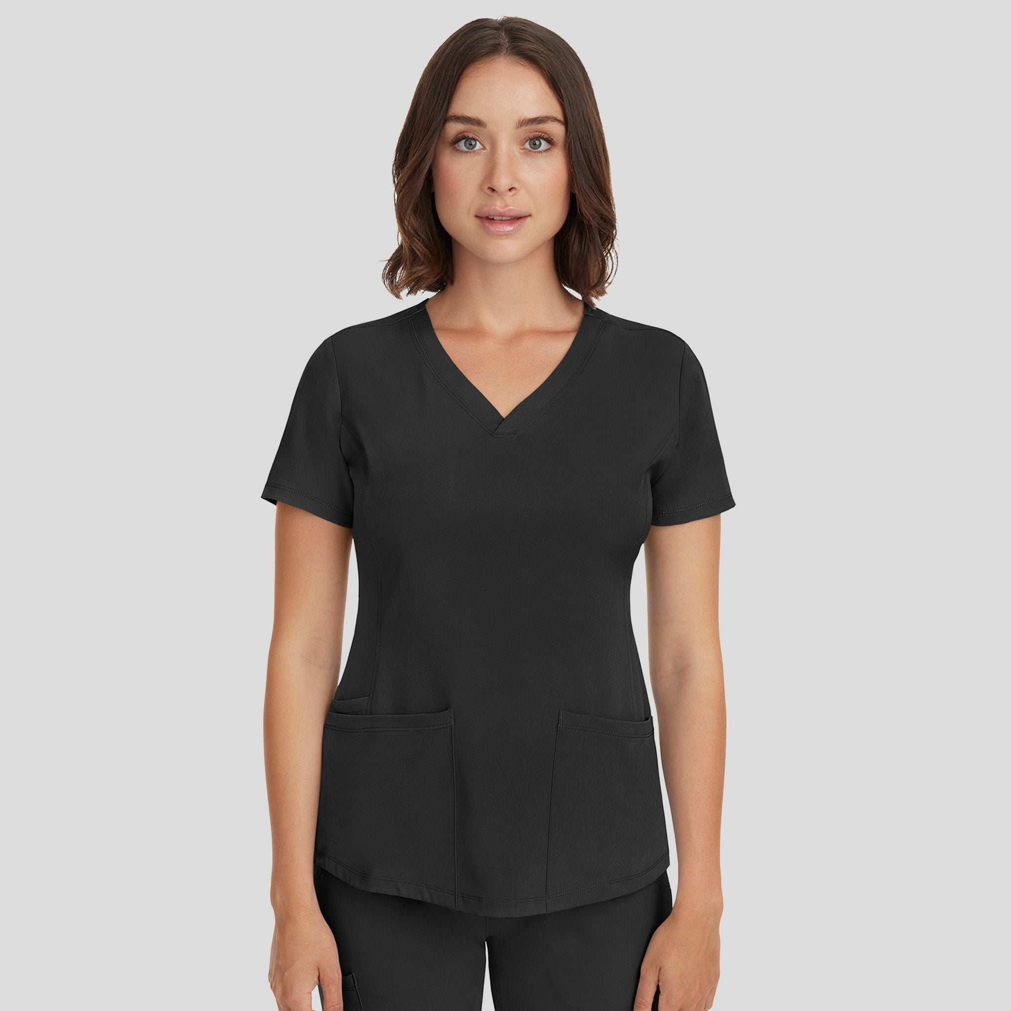 Women's Monica V-Neck Solid Scrub Top