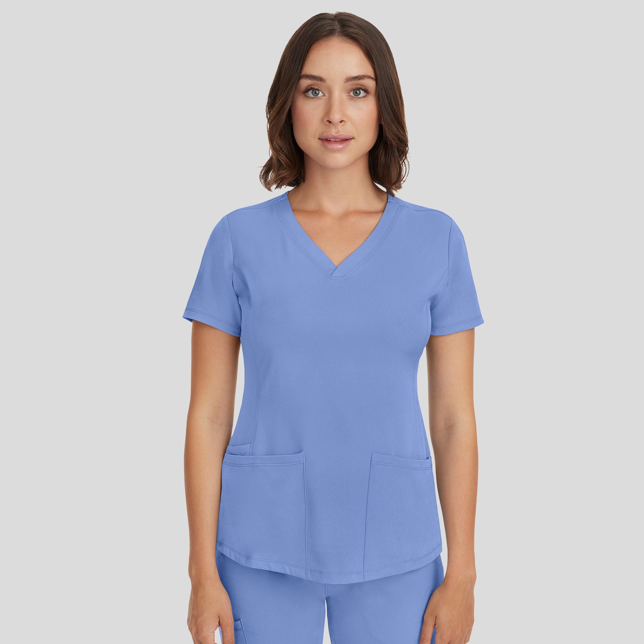 Women's Monica V-Neck Solid Scrub Top