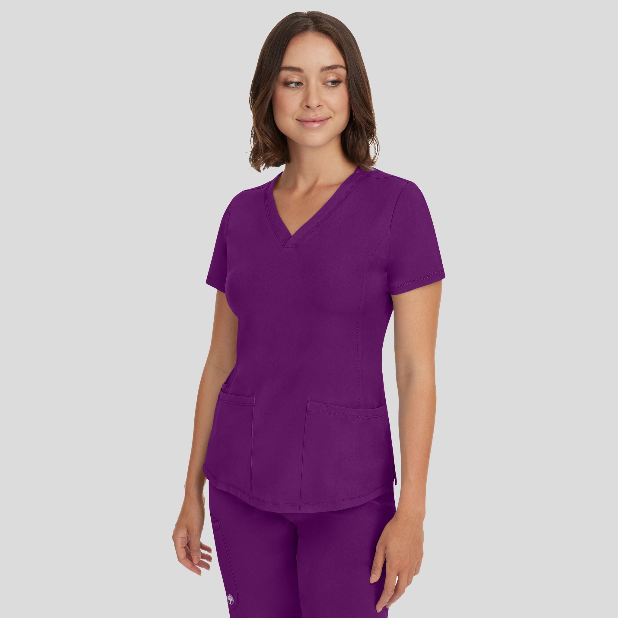 Women's Monica V-Neck Solid Scrub Top