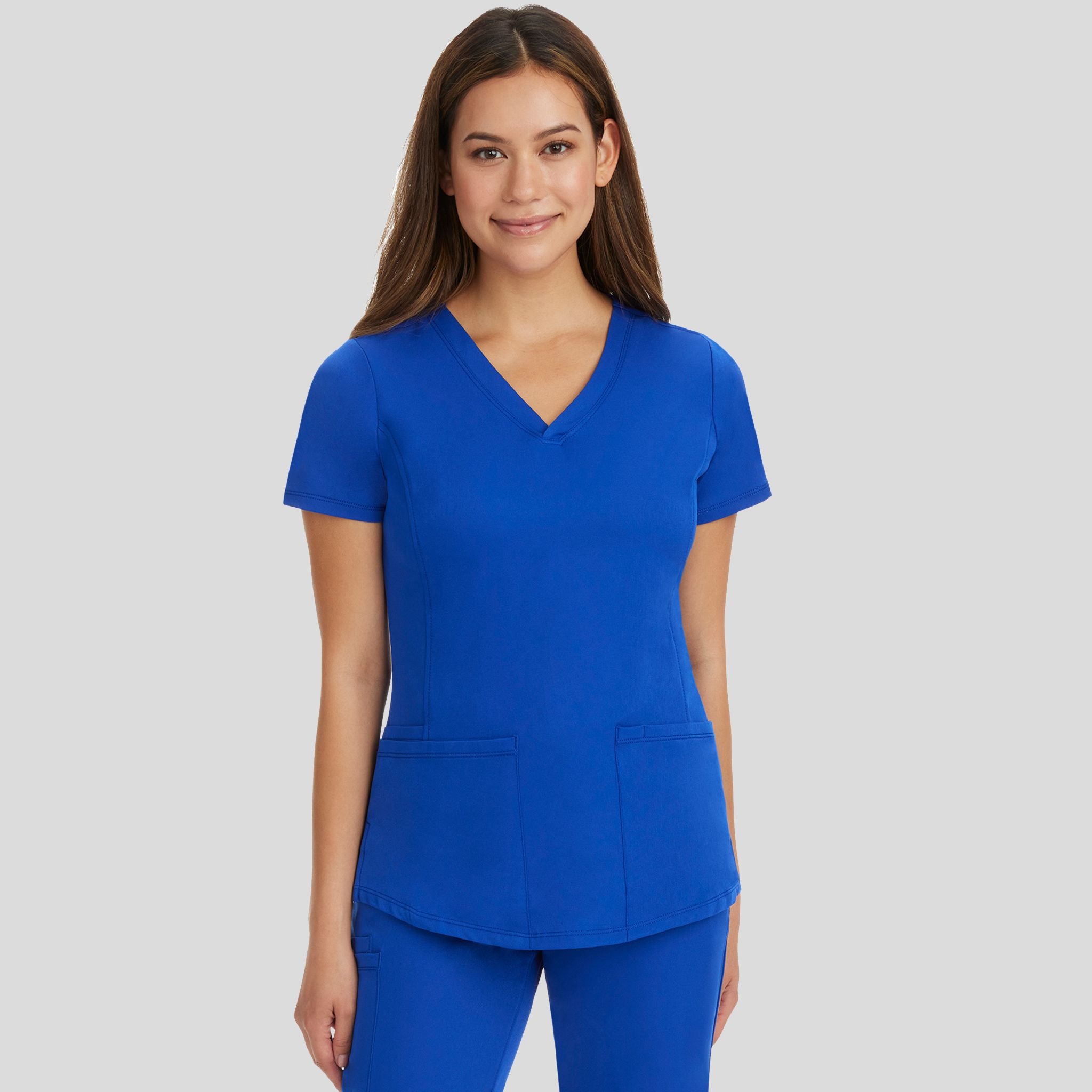 Women's Monica V-Neck Solid Scrub Top