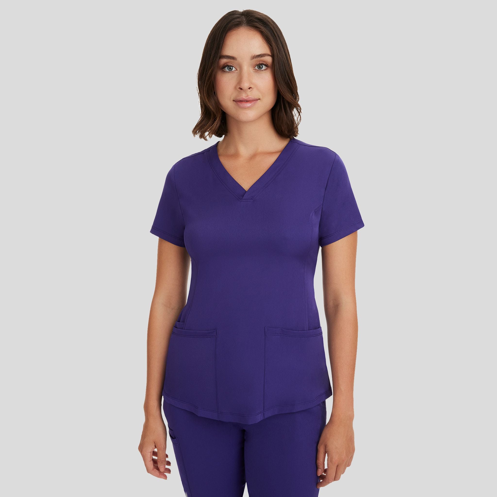 Women's Monica V-Neck Solid Scrub Top