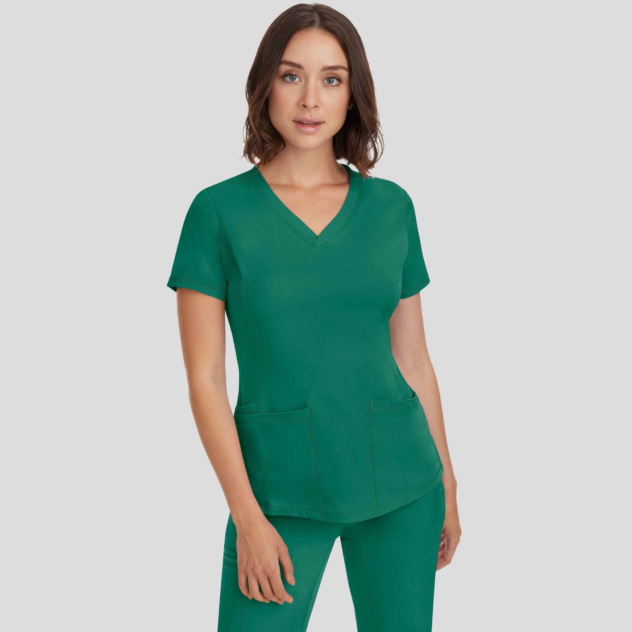 Women's Monica V-Neck Solid Scrub Top