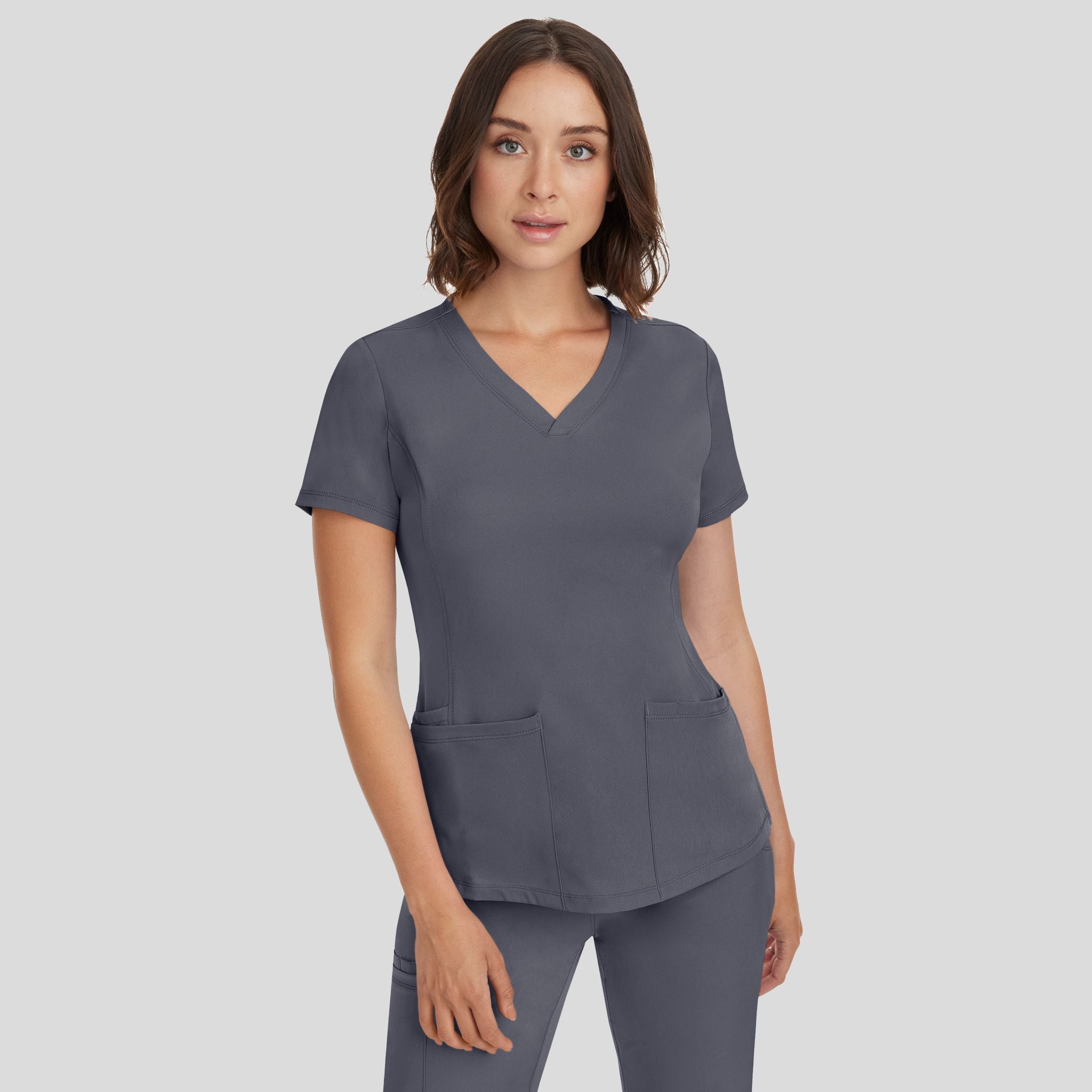 Women's Monica V-Neck Solid Scrub Top