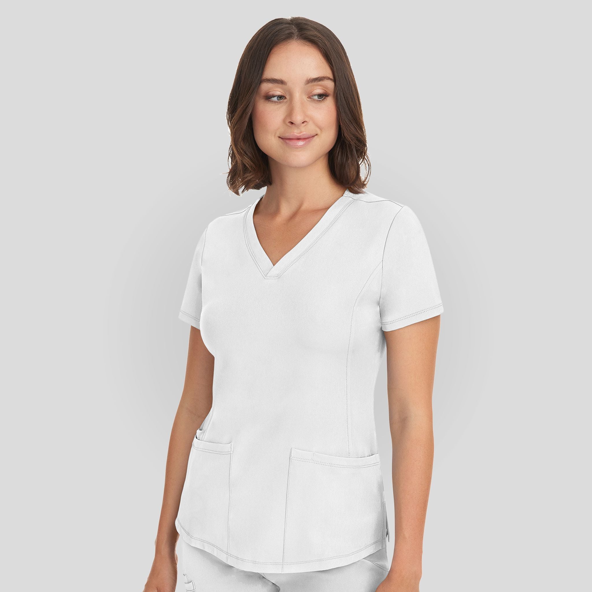 Women's Monica V-Neck Solid Scrub Top