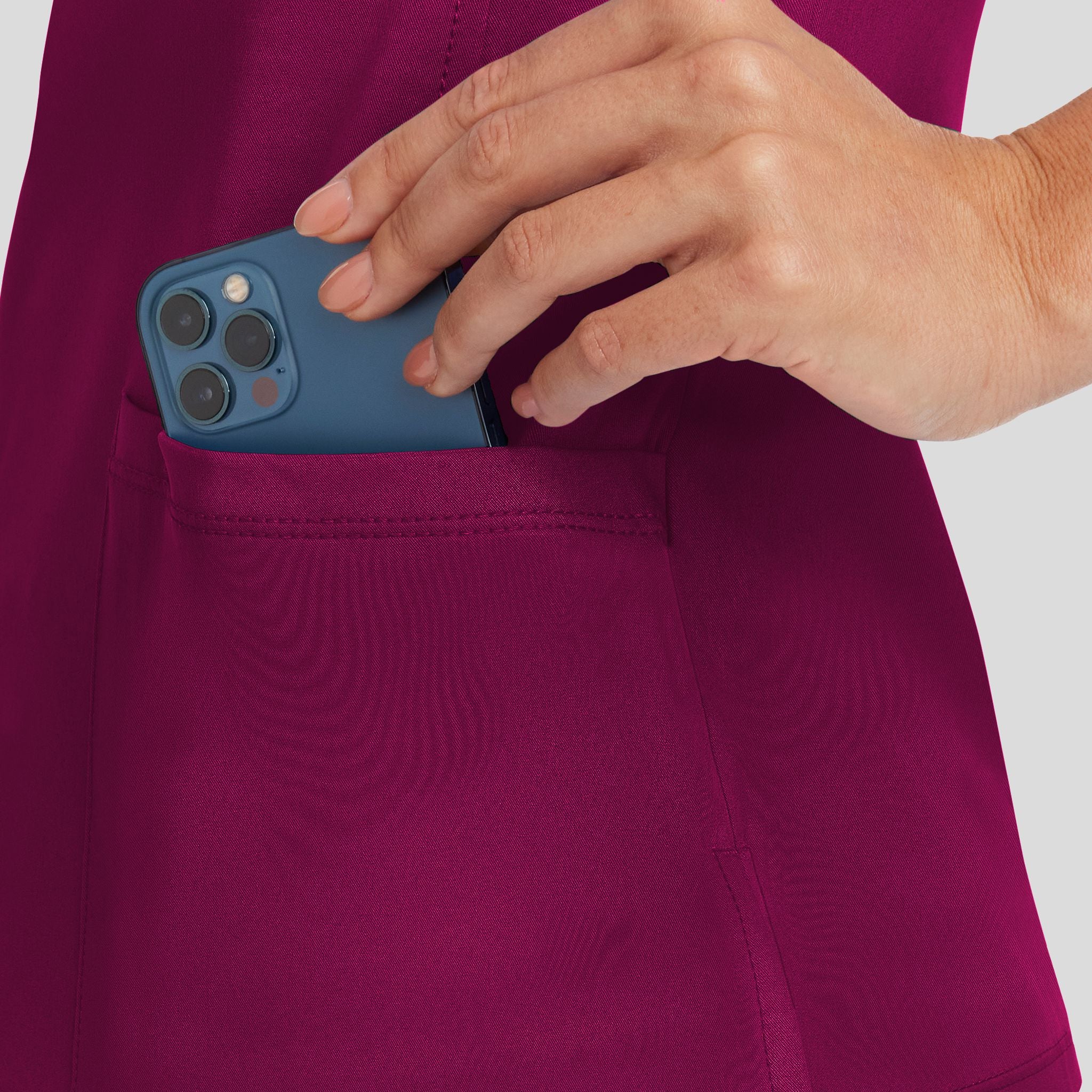 Women's Monica V-Neck Solid Scrub Top