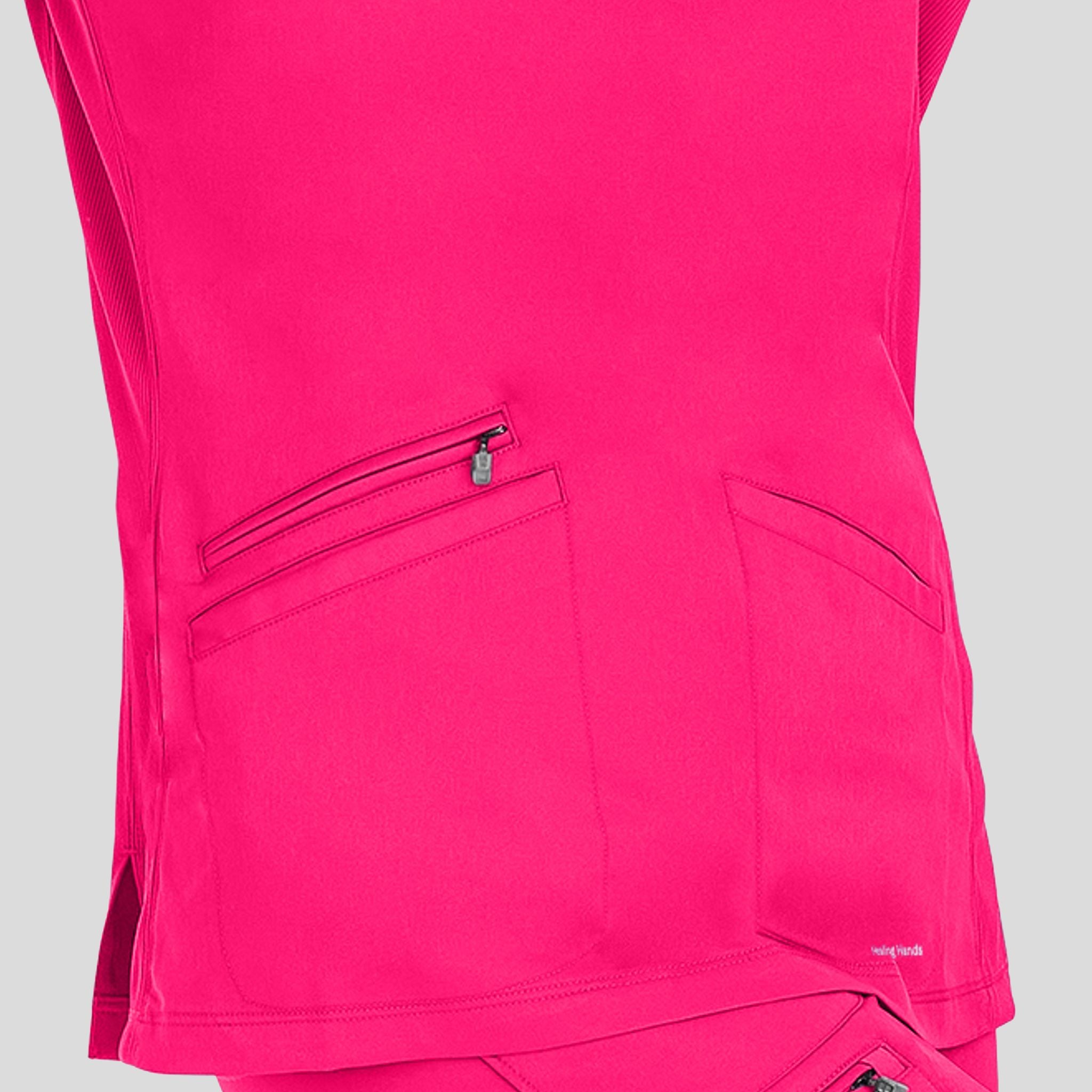 Women's Mariah Rib Trim Scrub Top