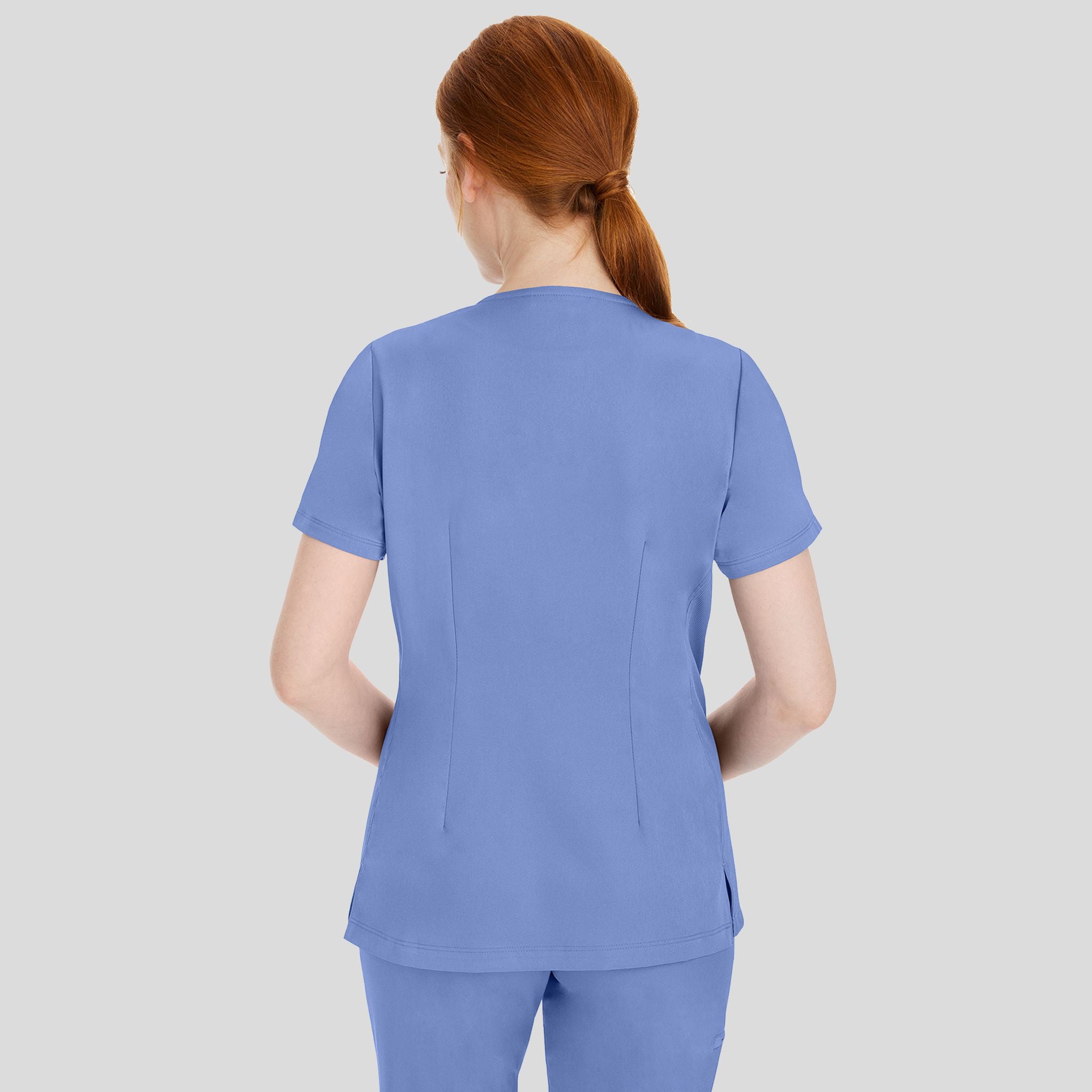 Women's Mariah Rib Trim Scrub Top