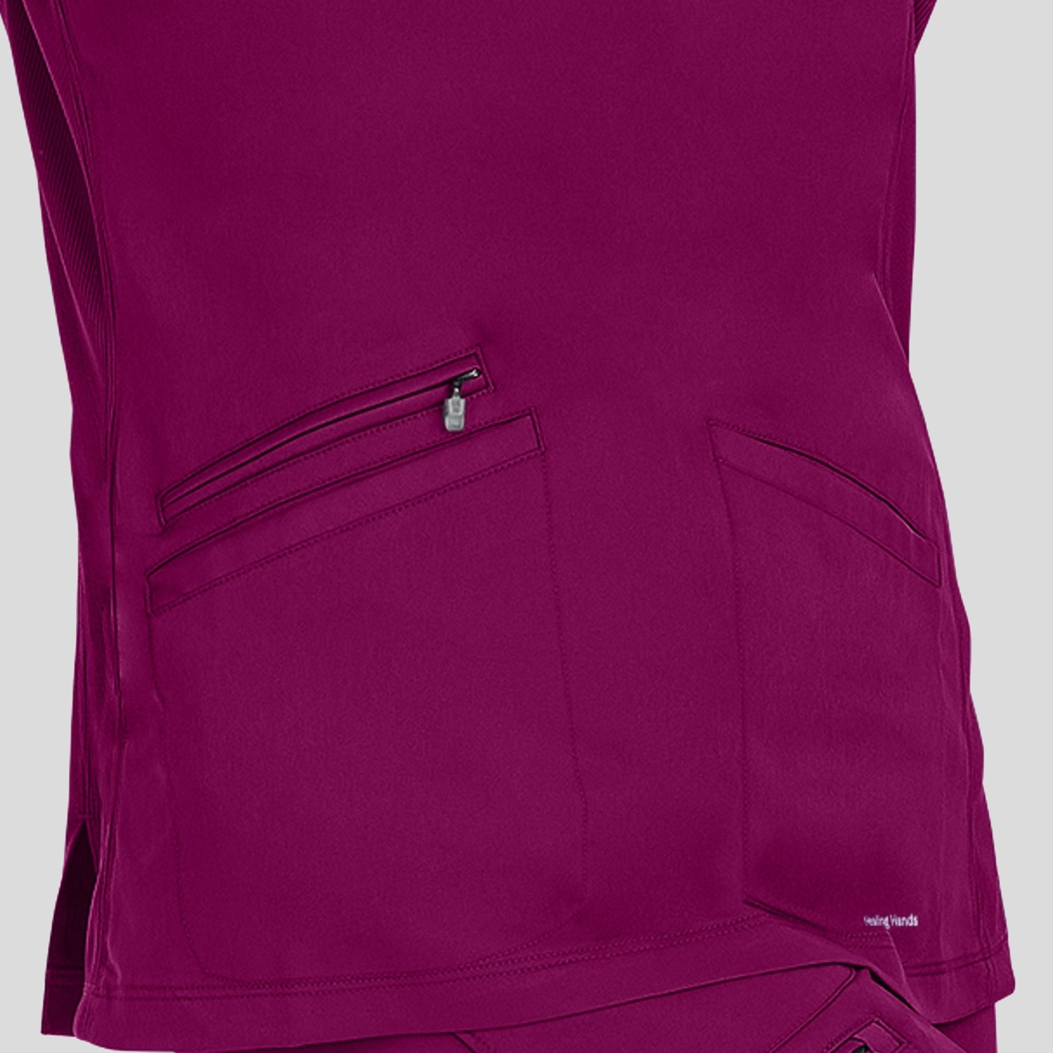 Women's Mariah Rib Trim Scrub Top