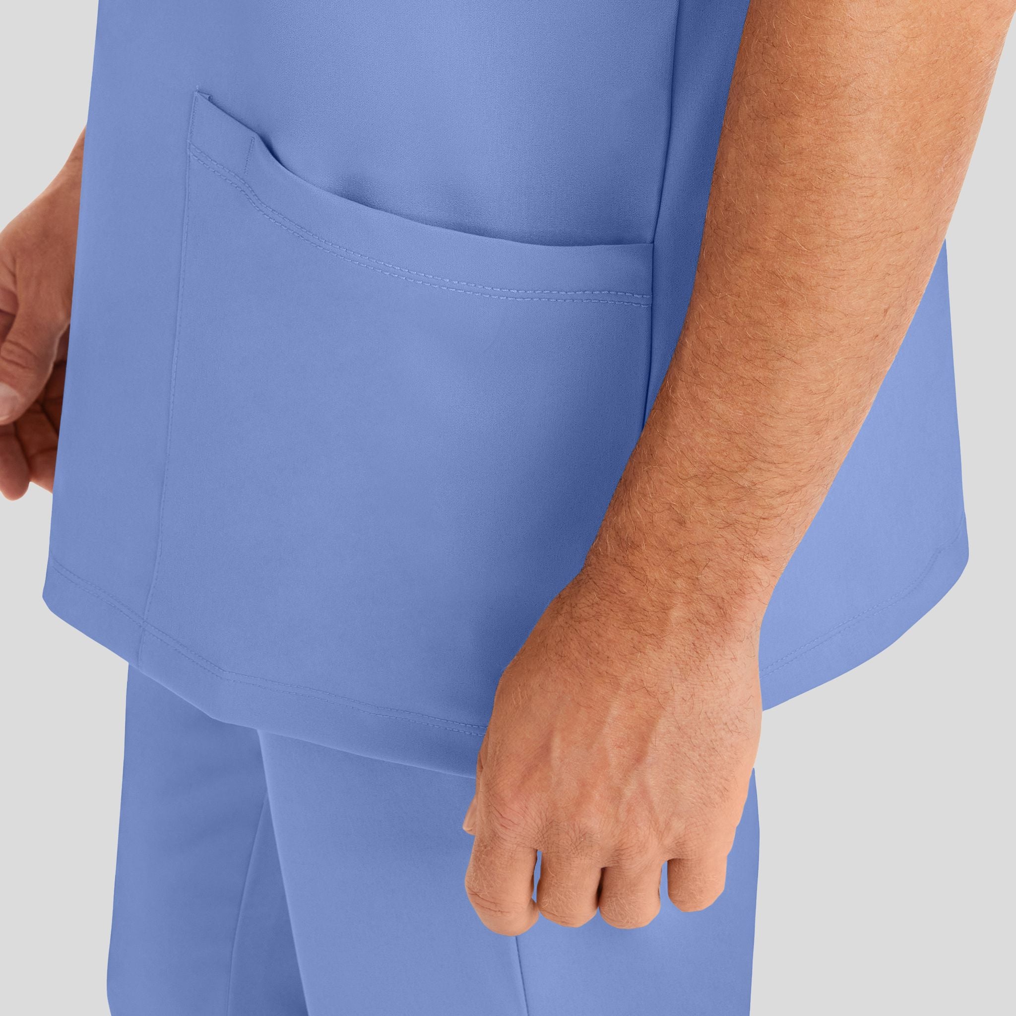 Men's Matthew V-Neck Solid Scrub Top