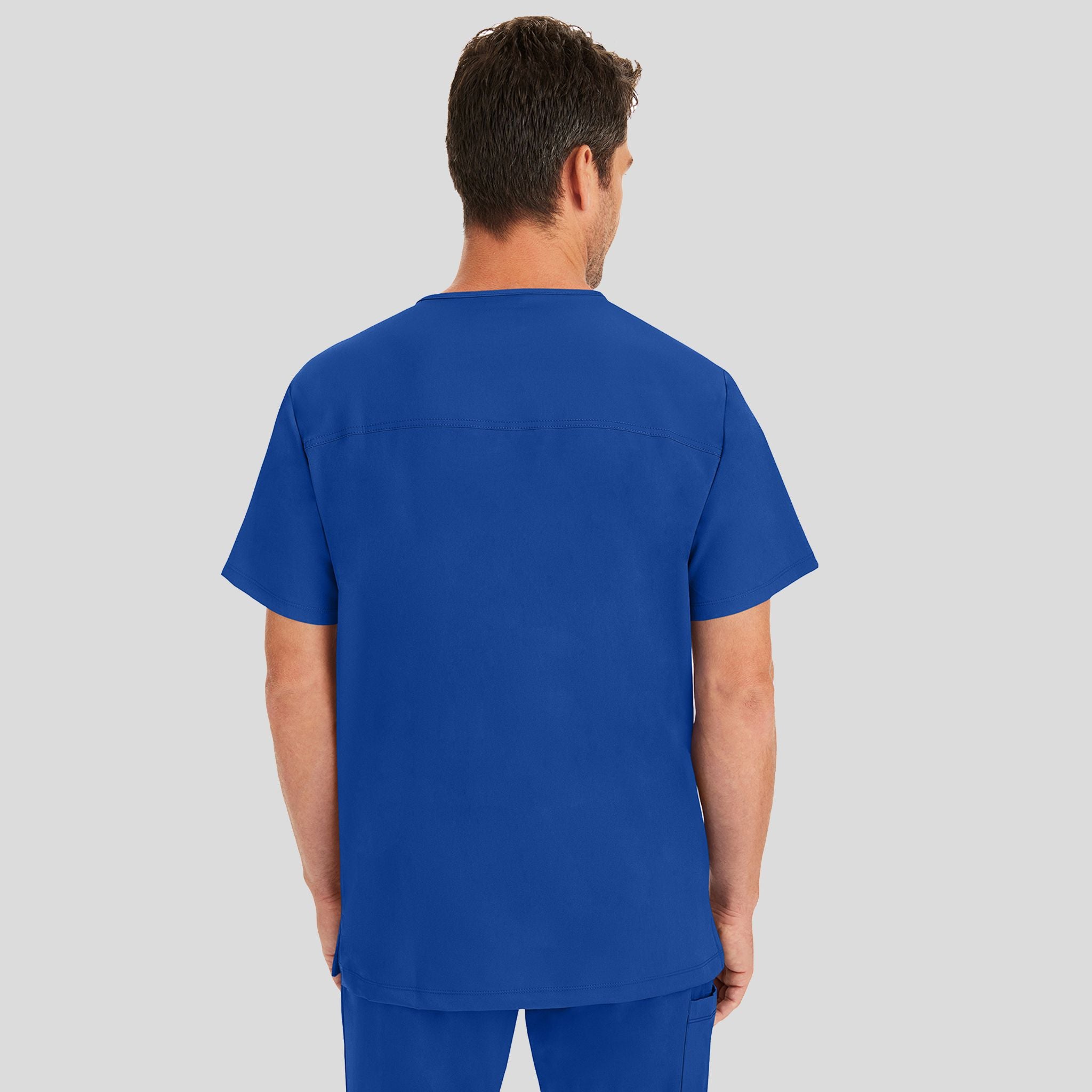 Men's Matthew V-Neck Solid Scrub Top