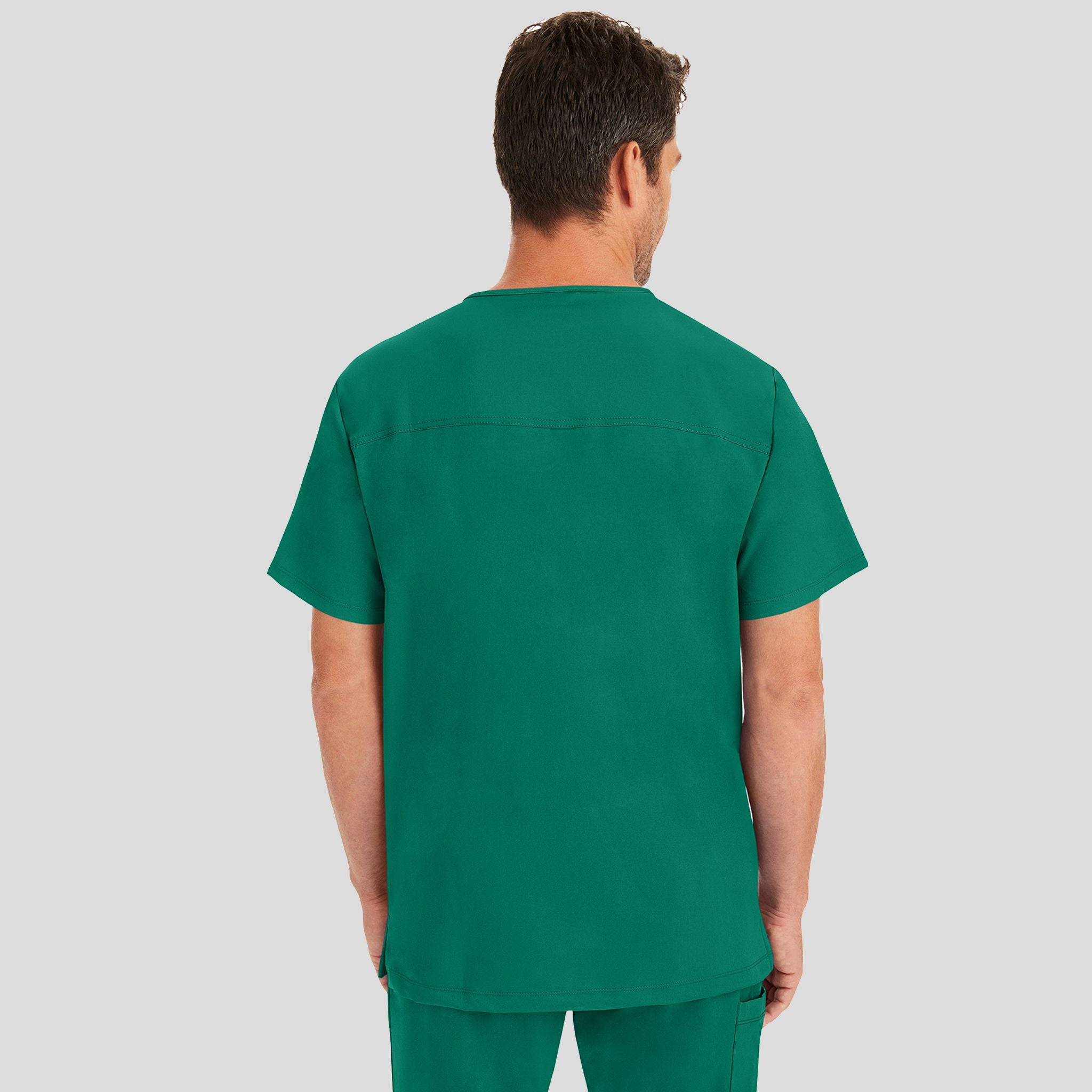 Men's Matthew V-Neck Solid Scrub Top