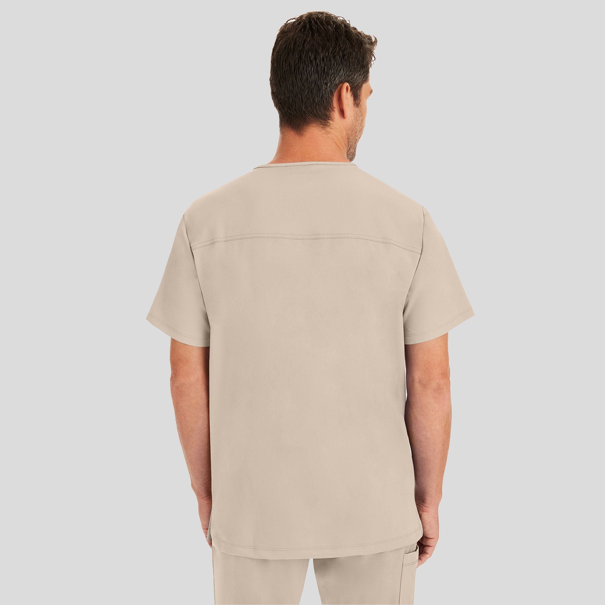 Men's Matthew V-Neck Solid Scrub Top