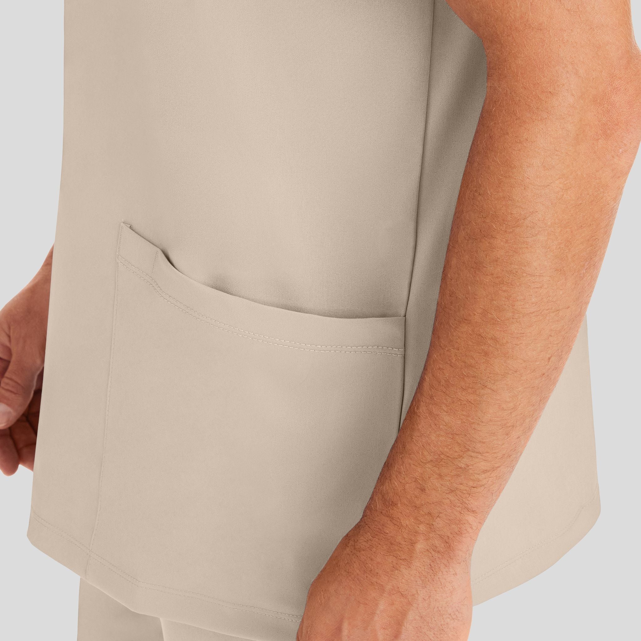 Men's Matthew V-Neck Solid Scrub Top