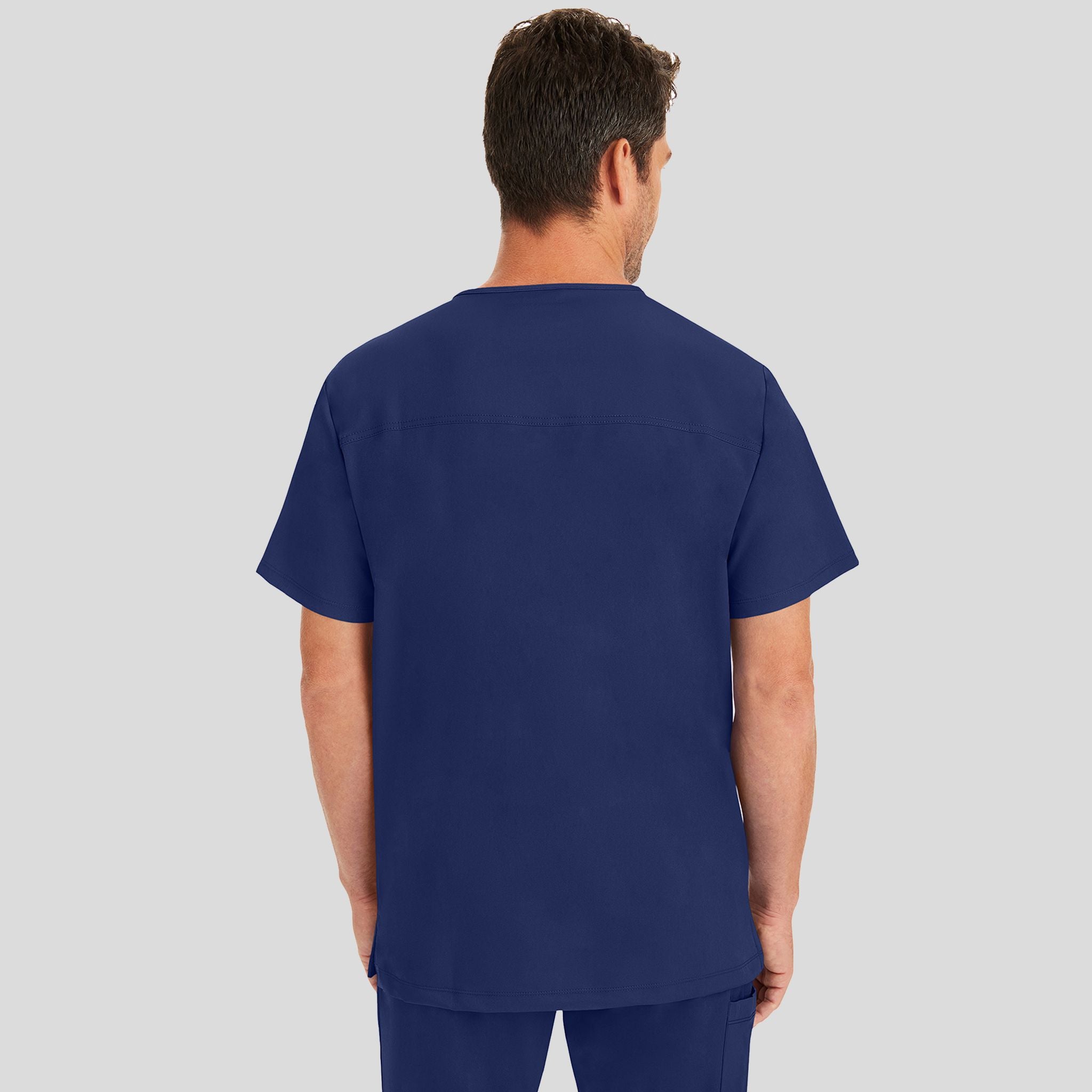 Men's Matthew V-Neck Solid Scrub Top