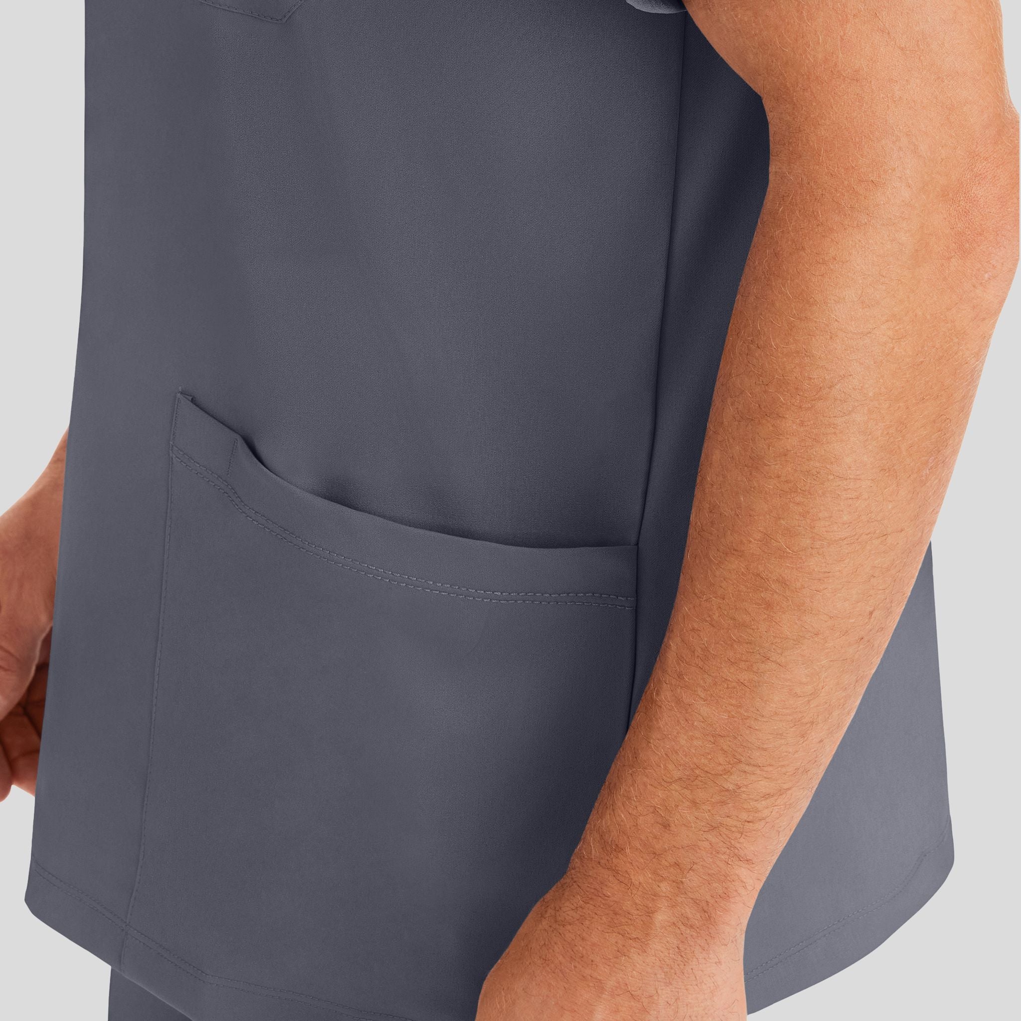 Men's Matthew V-Neck Solid Scrub Top