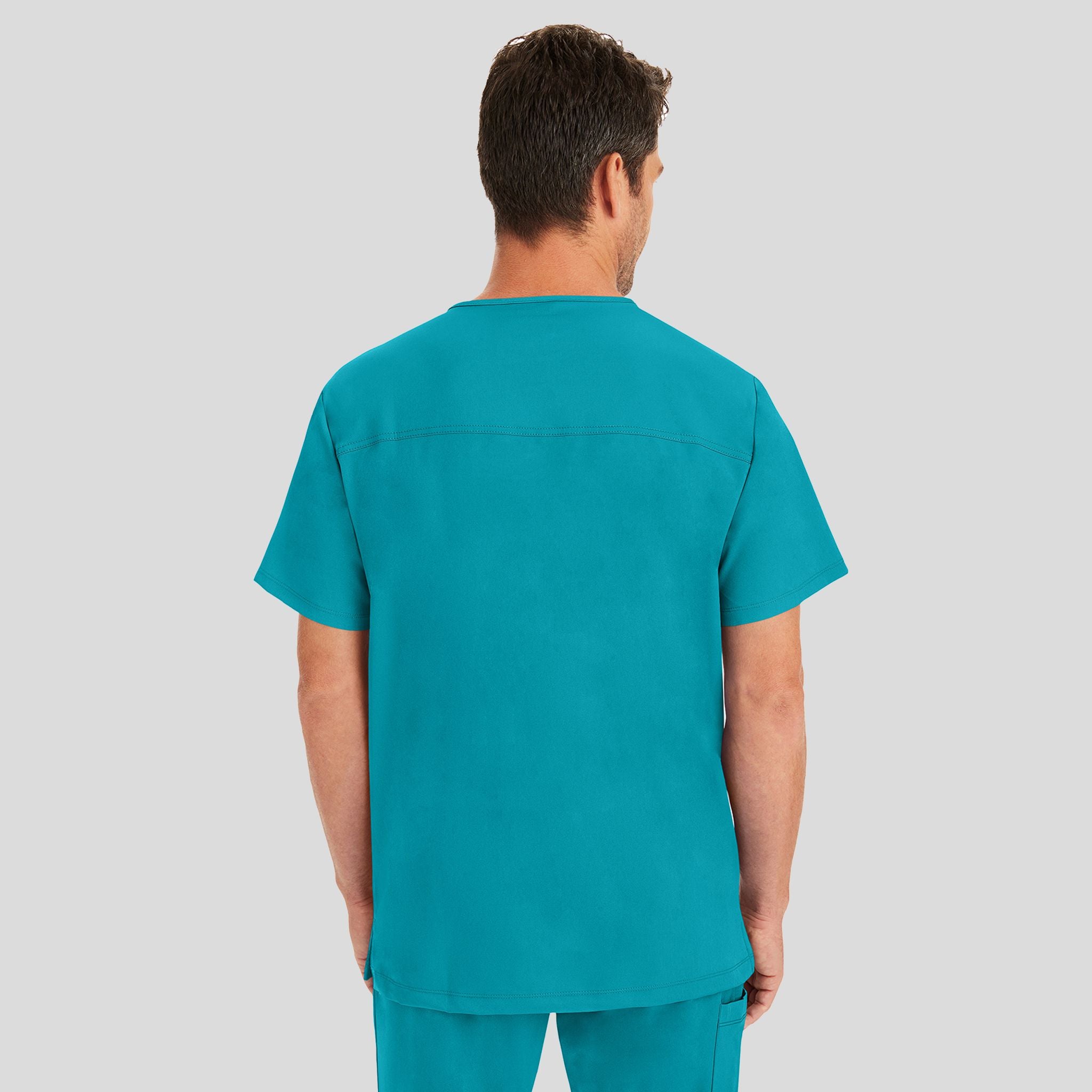 Men's Matthew V-Neck Solid Scrub Top