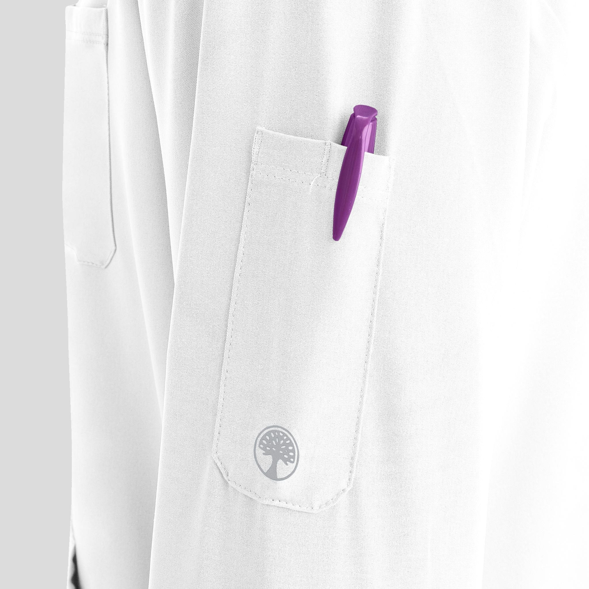 Men's Michael Zip Front Solid Scrub Jacket