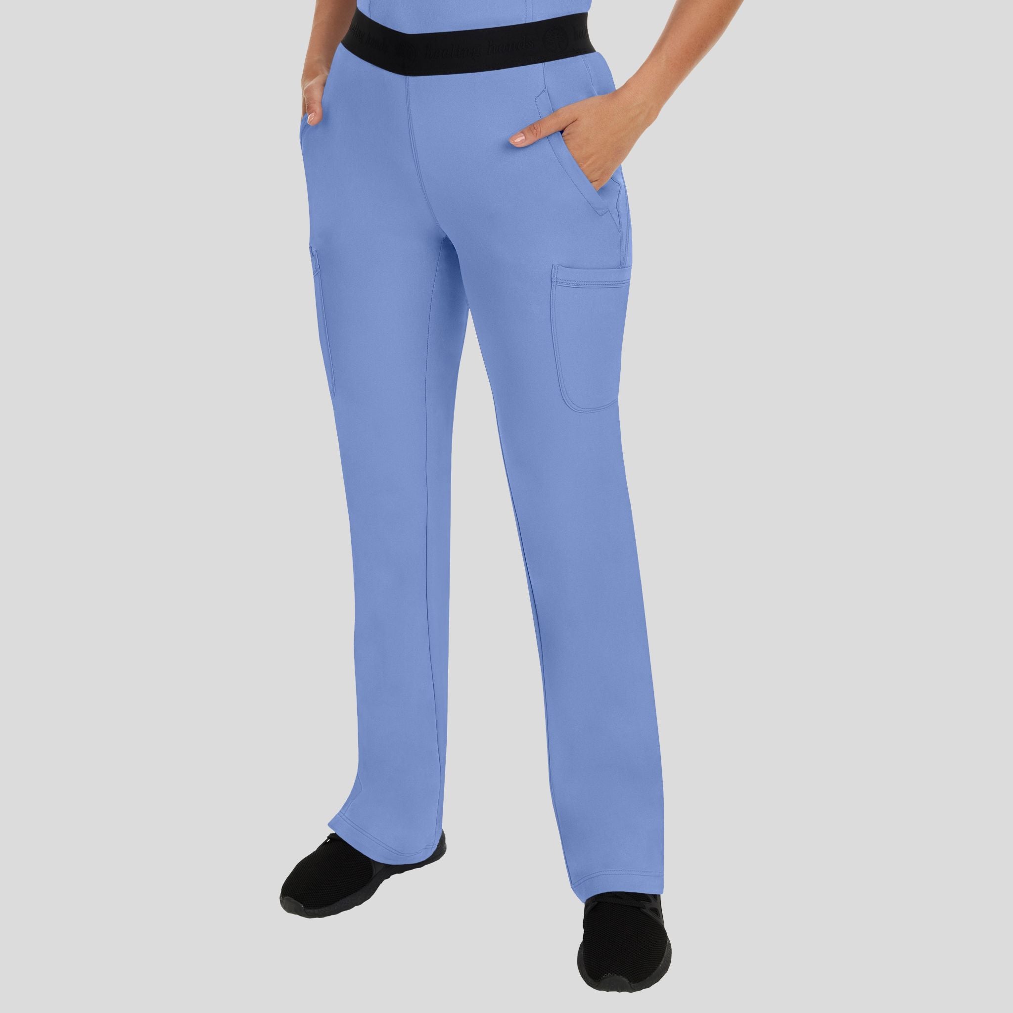 Women's Rachel Elastic Waistband Cargo Scrub Pant