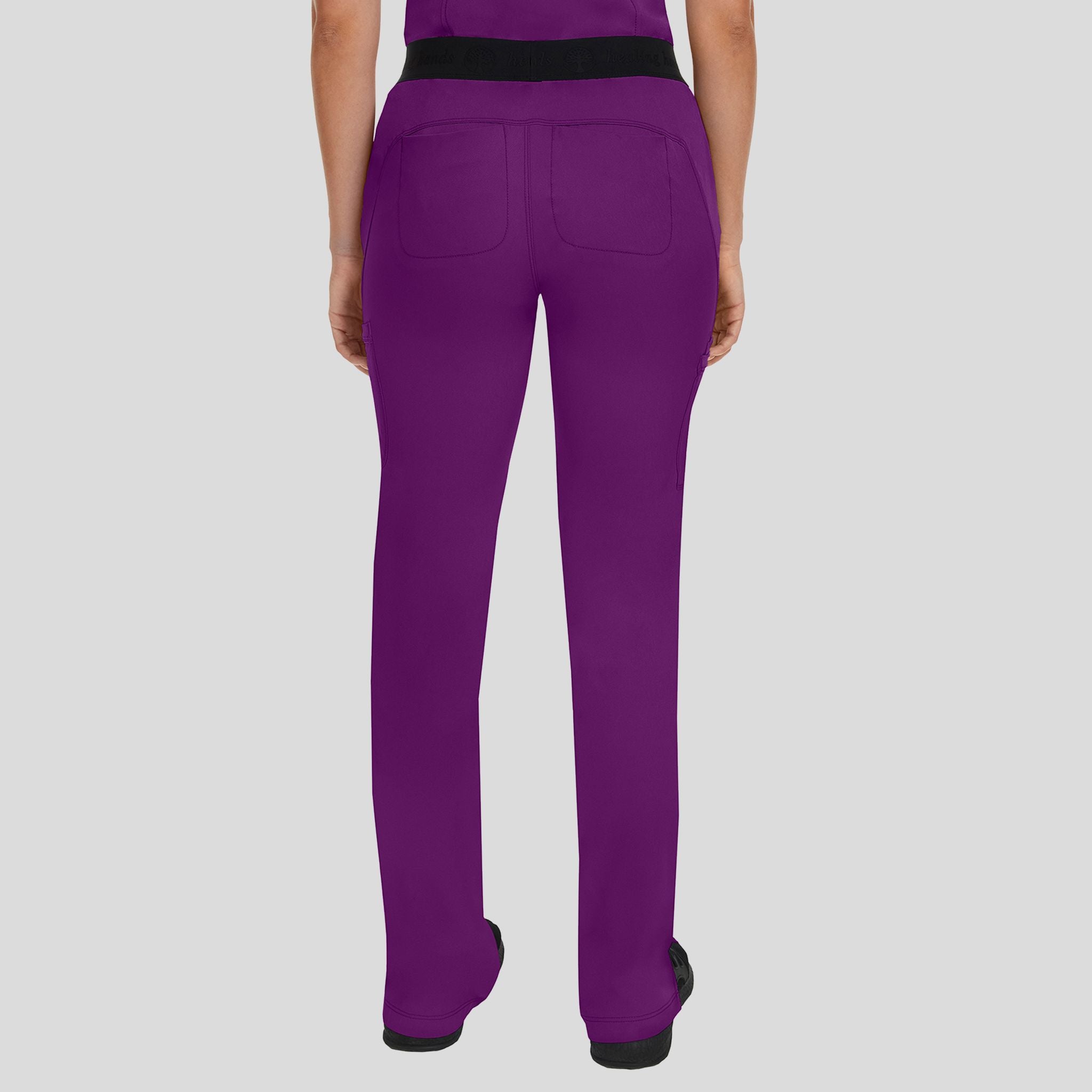 Women's Rachel Elastic Waistband Cargo Scrub Pant