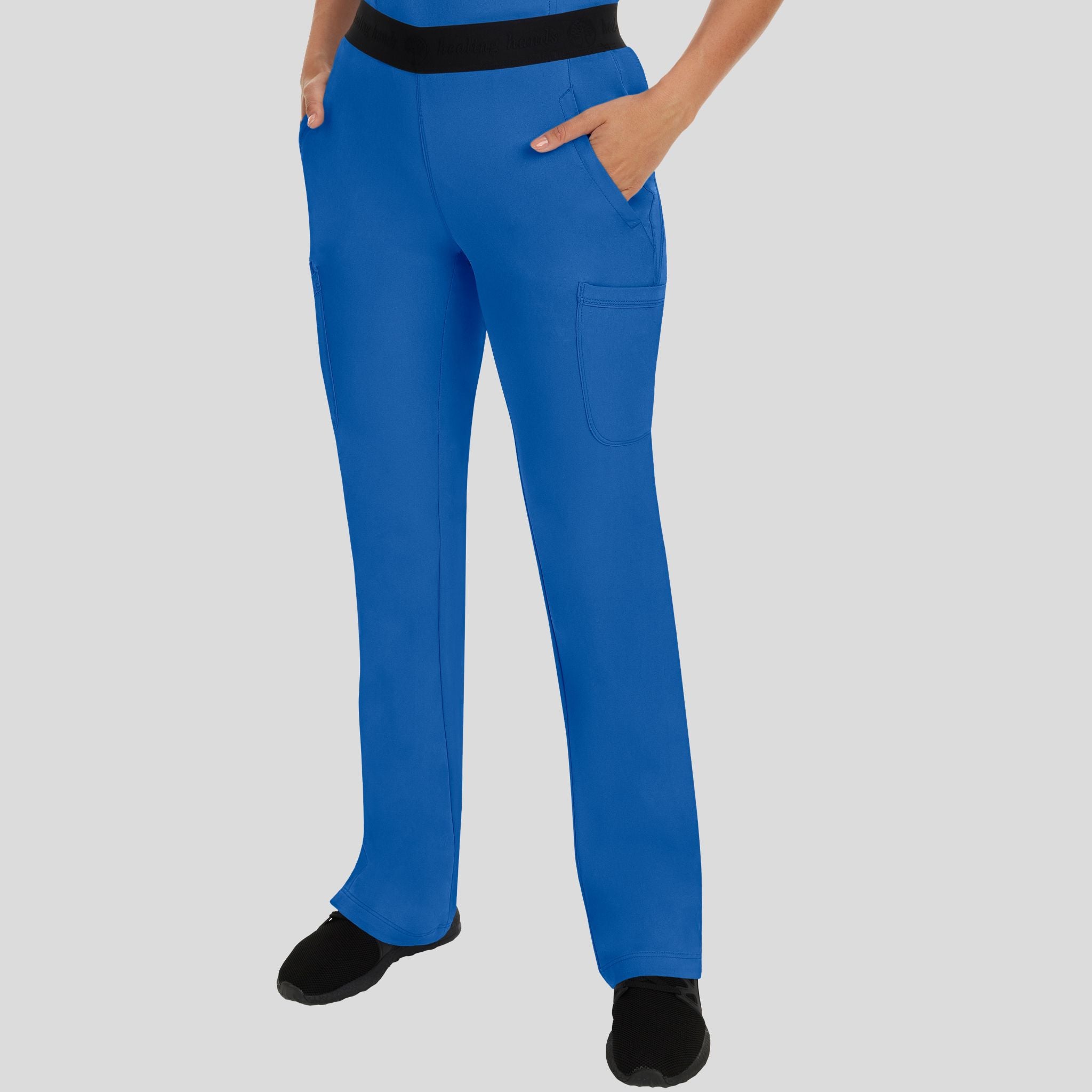 Women's Rachel Elastic Waistband Cargo Scrub Pant