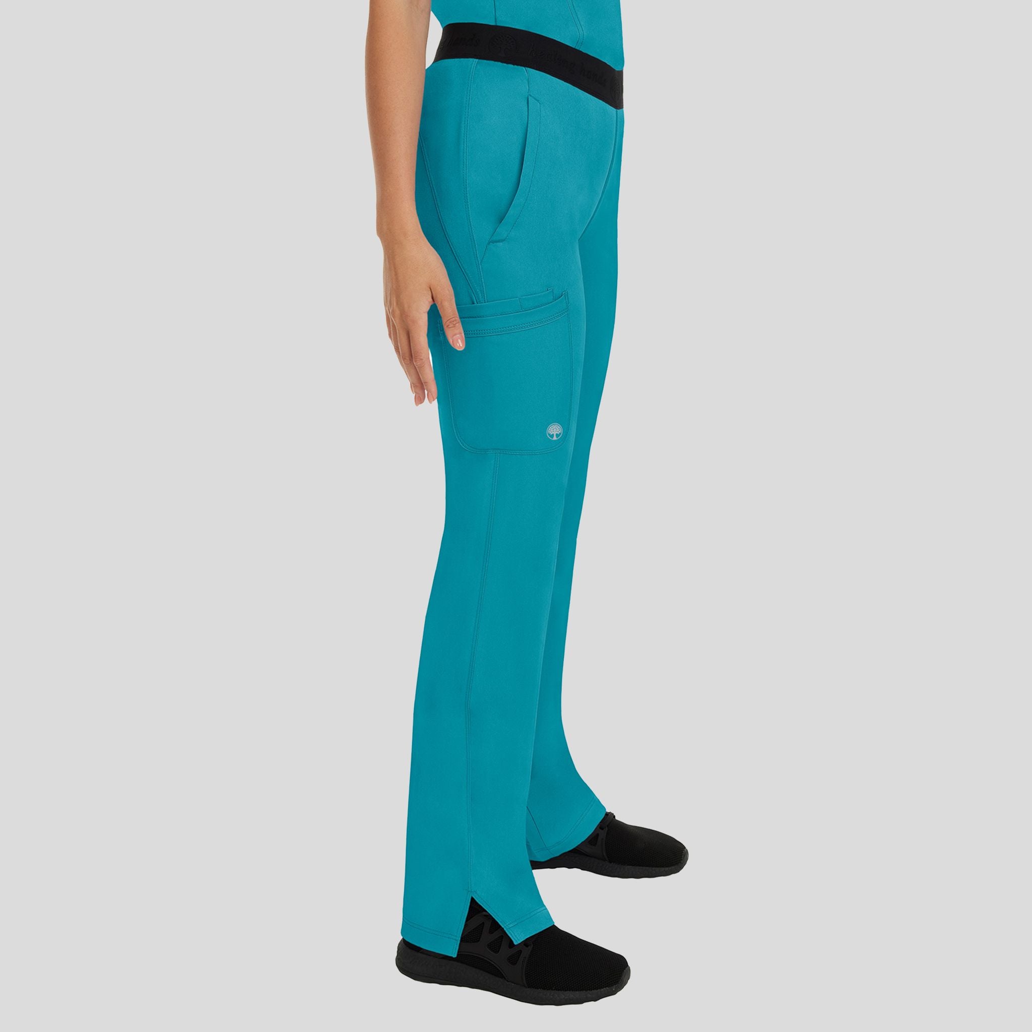 Women's Rachel Elastic Waistband Cargo Scrub Pant