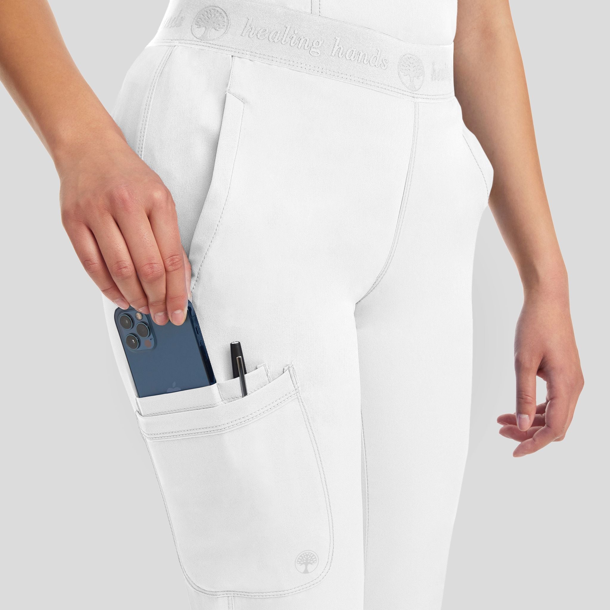 Women's Rachel Elastic Waistband Cargo Scrub Pant