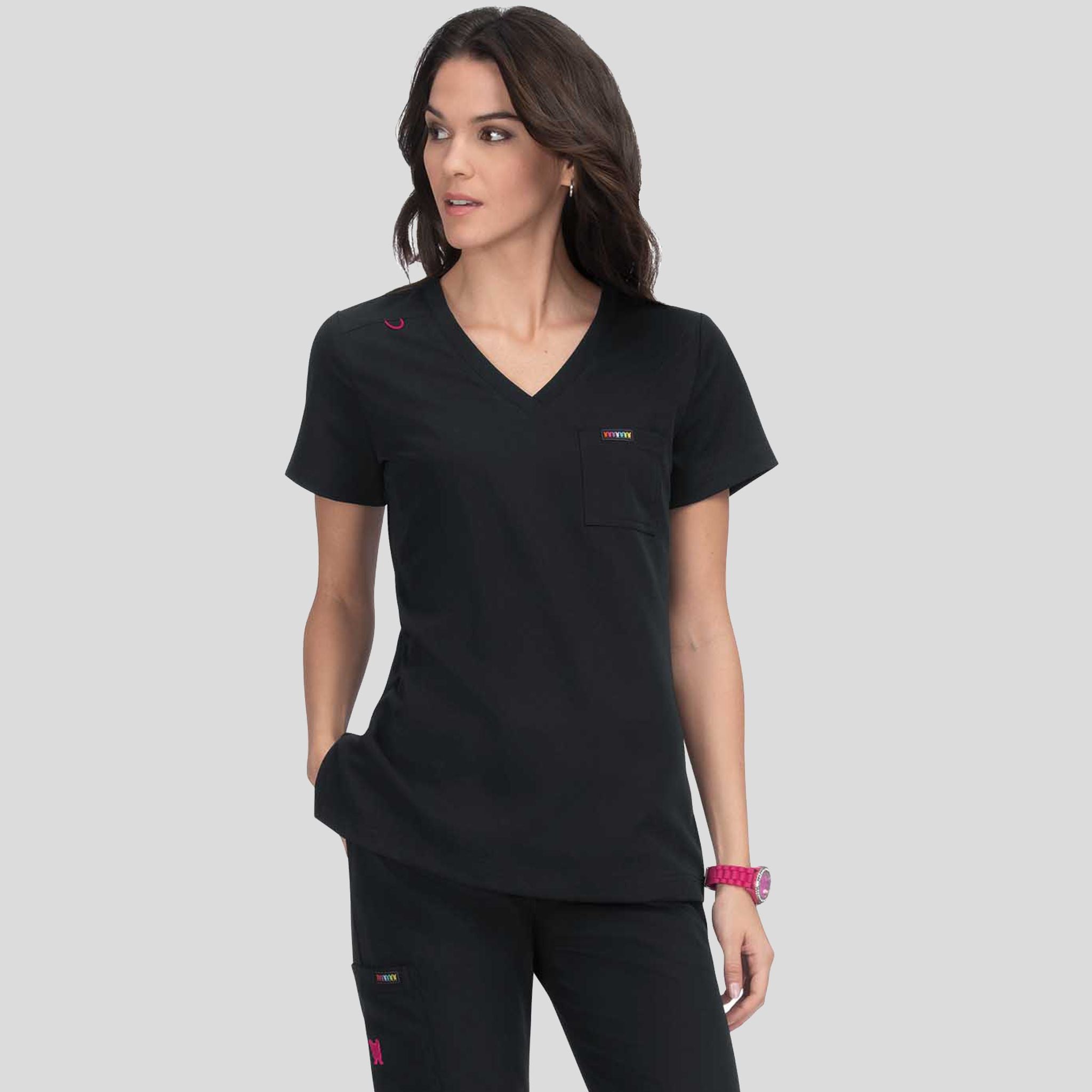 Coco Women's 1-Pocket Tuck-In Scrub Top