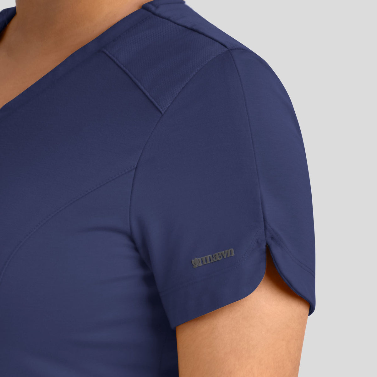 Women's Curved V-Neck Top