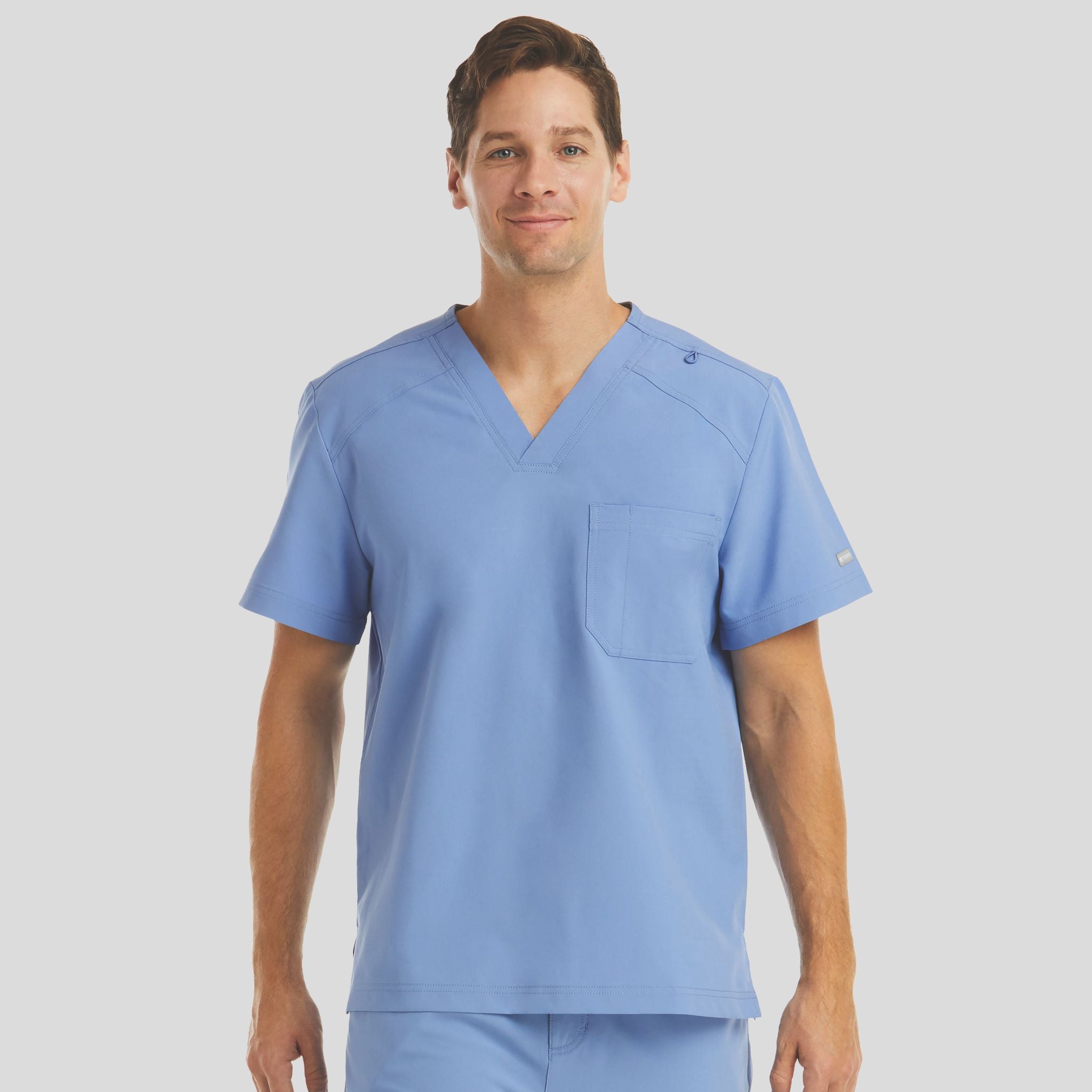 Chest Pocket V-neck Top