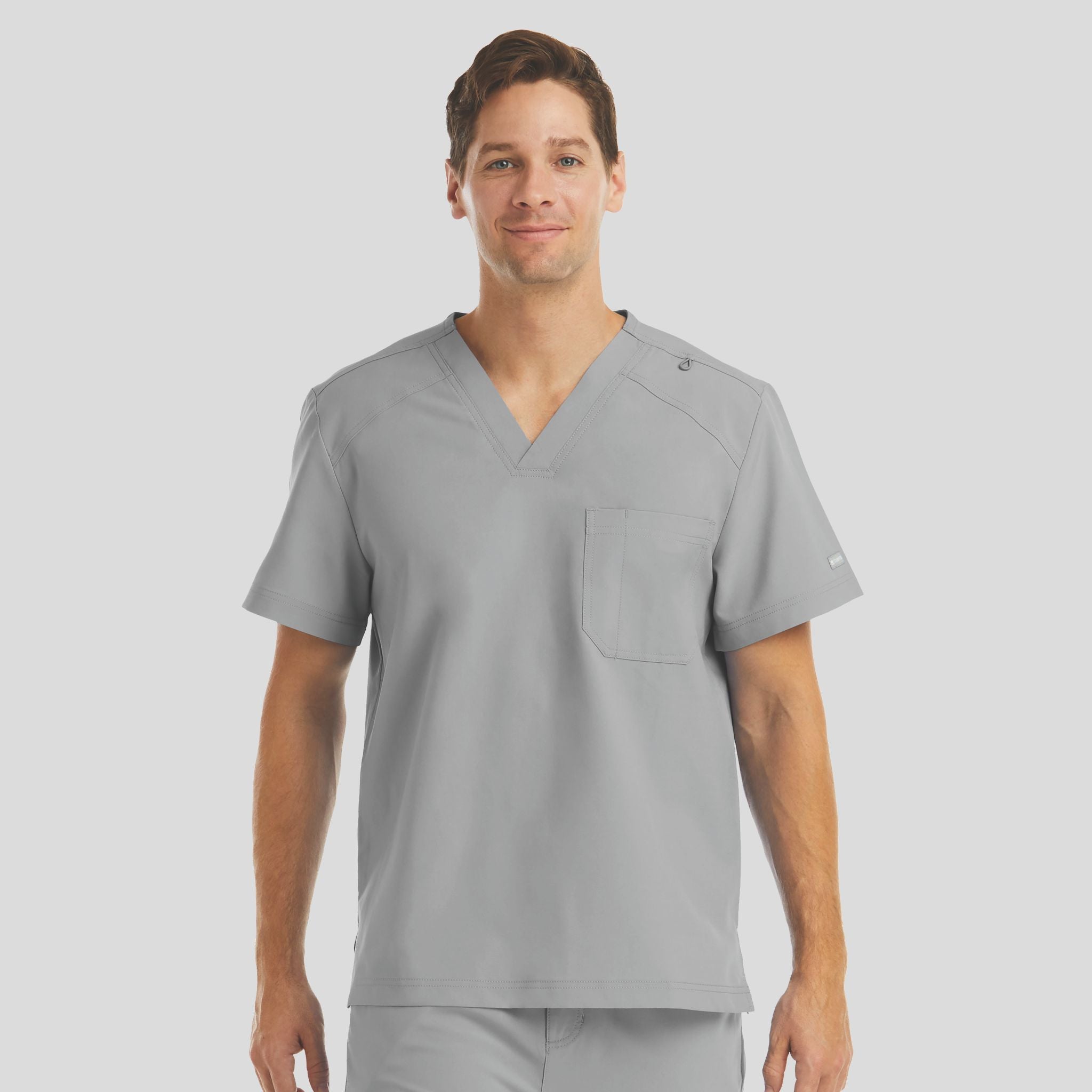 Chest Pocket V-neck Top