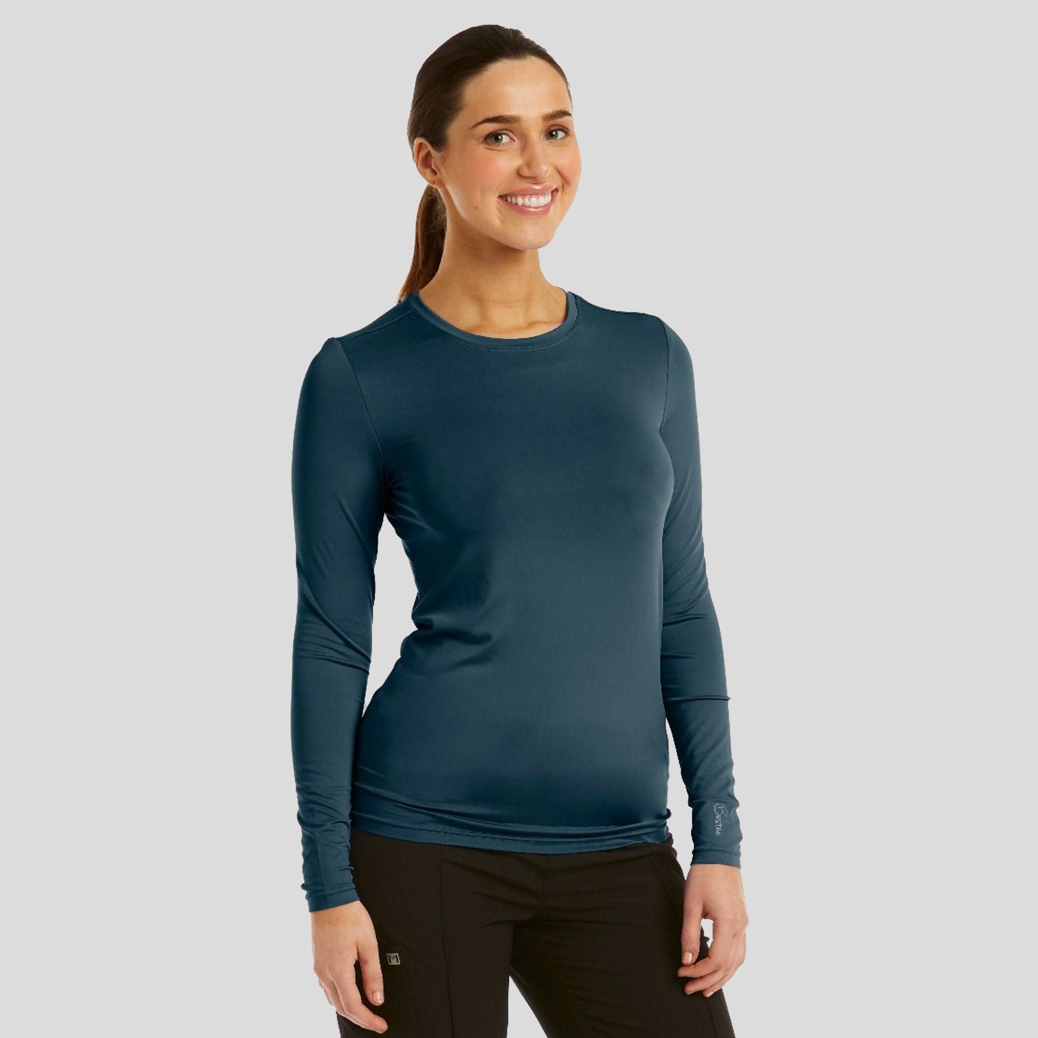 Women's Basic Long Sleeve Under Scrub Tee