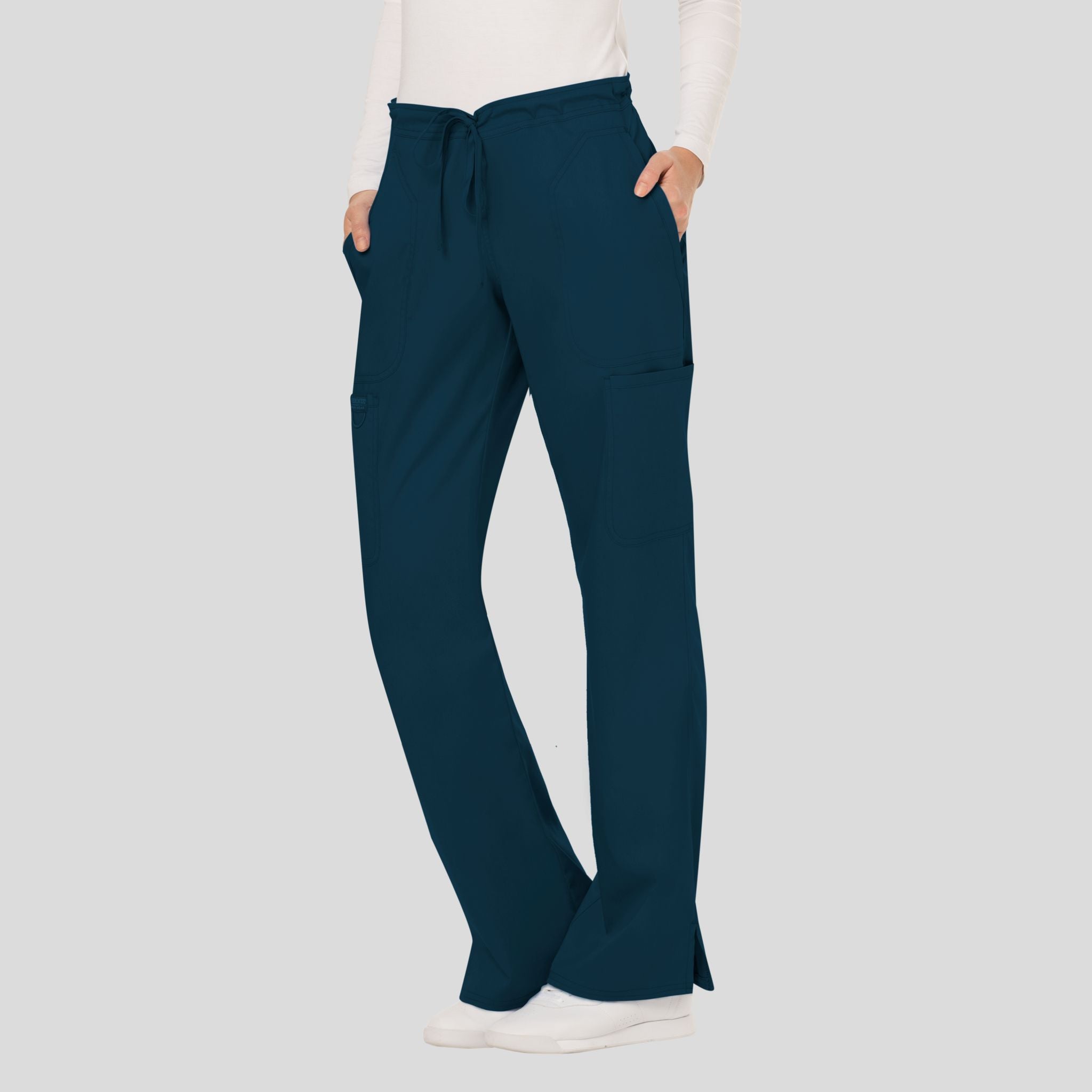 Women's Drawstring Flare Scrub Pant