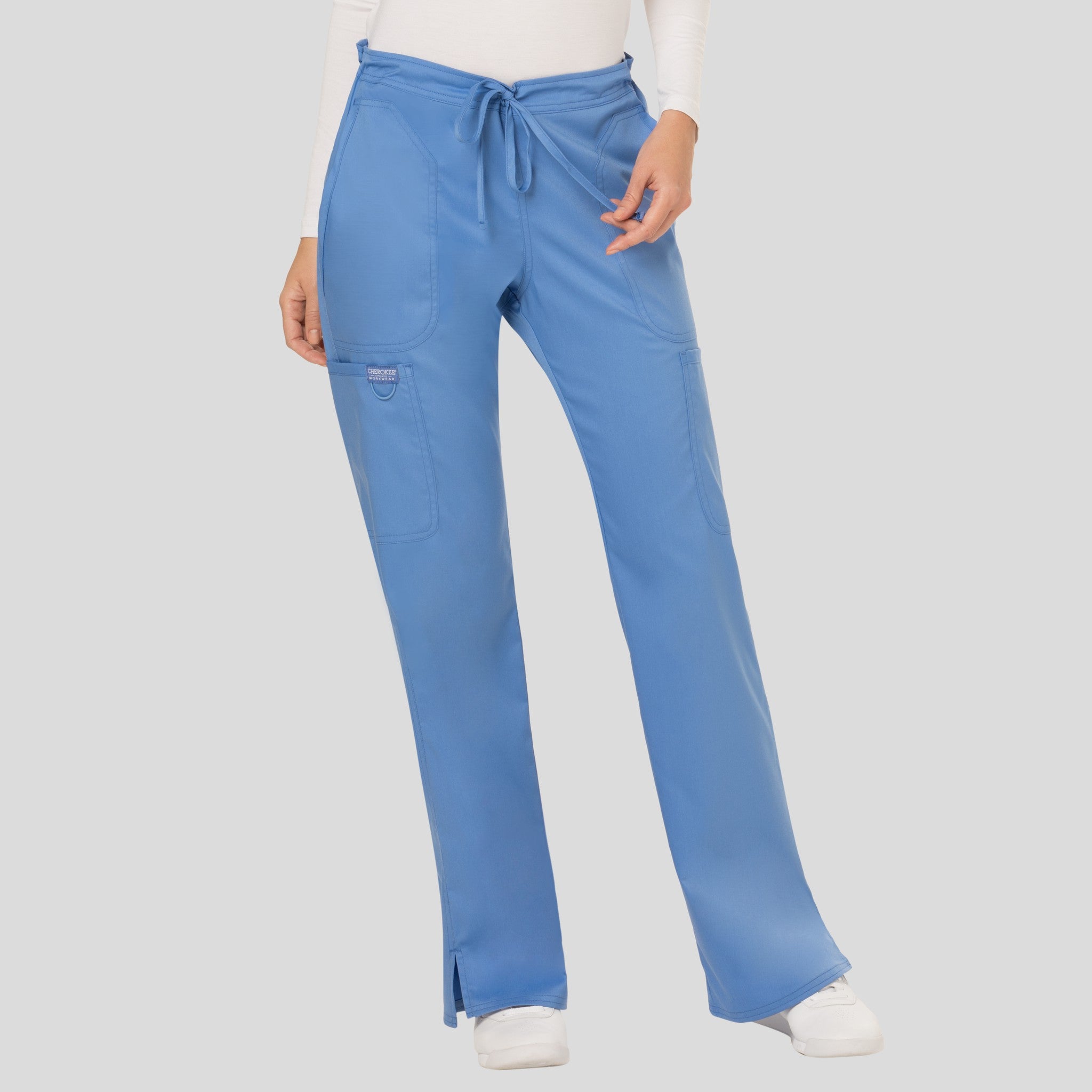 Women's Drawstring Flare Scrub Pant