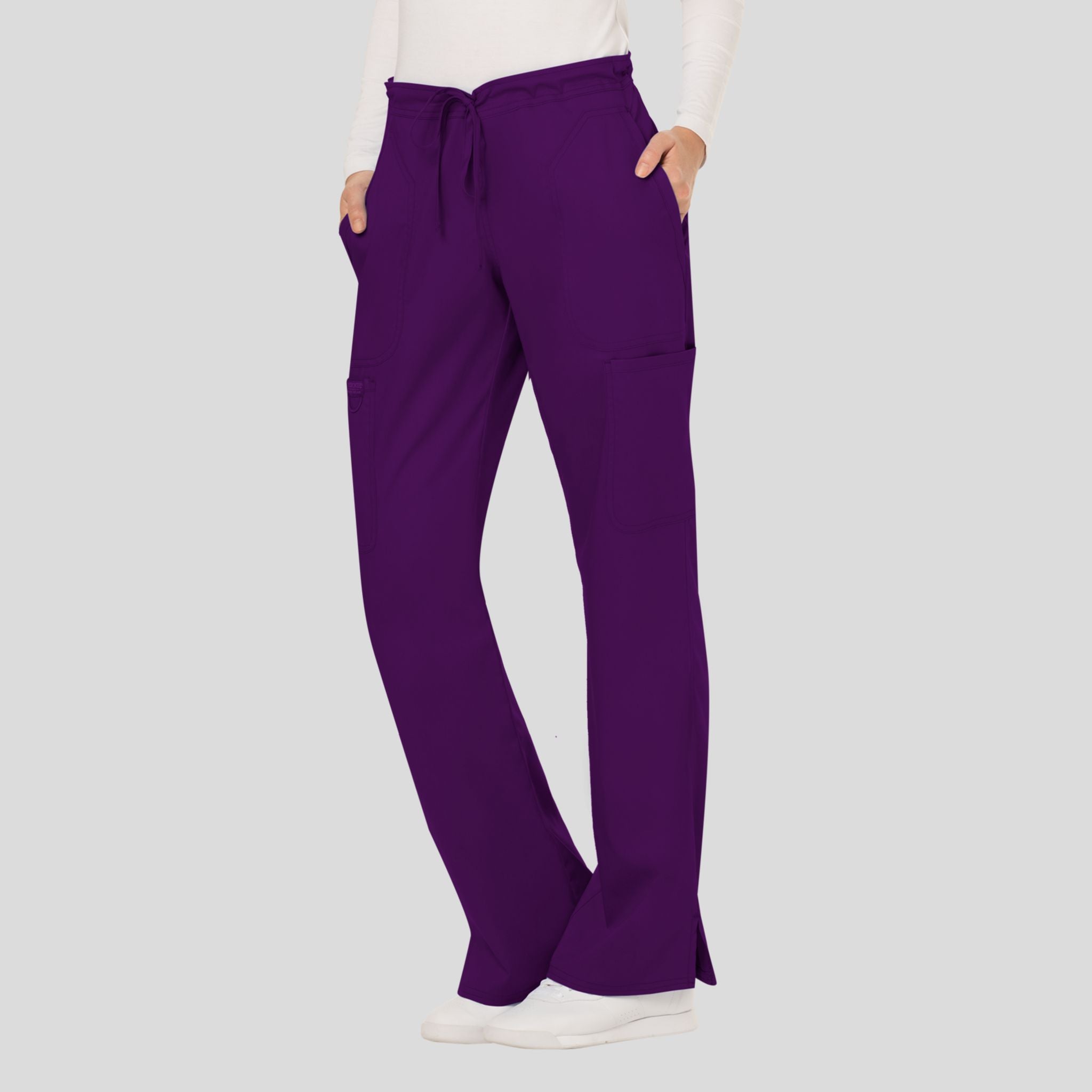 Women's Drawstring Flare Scrub Pant