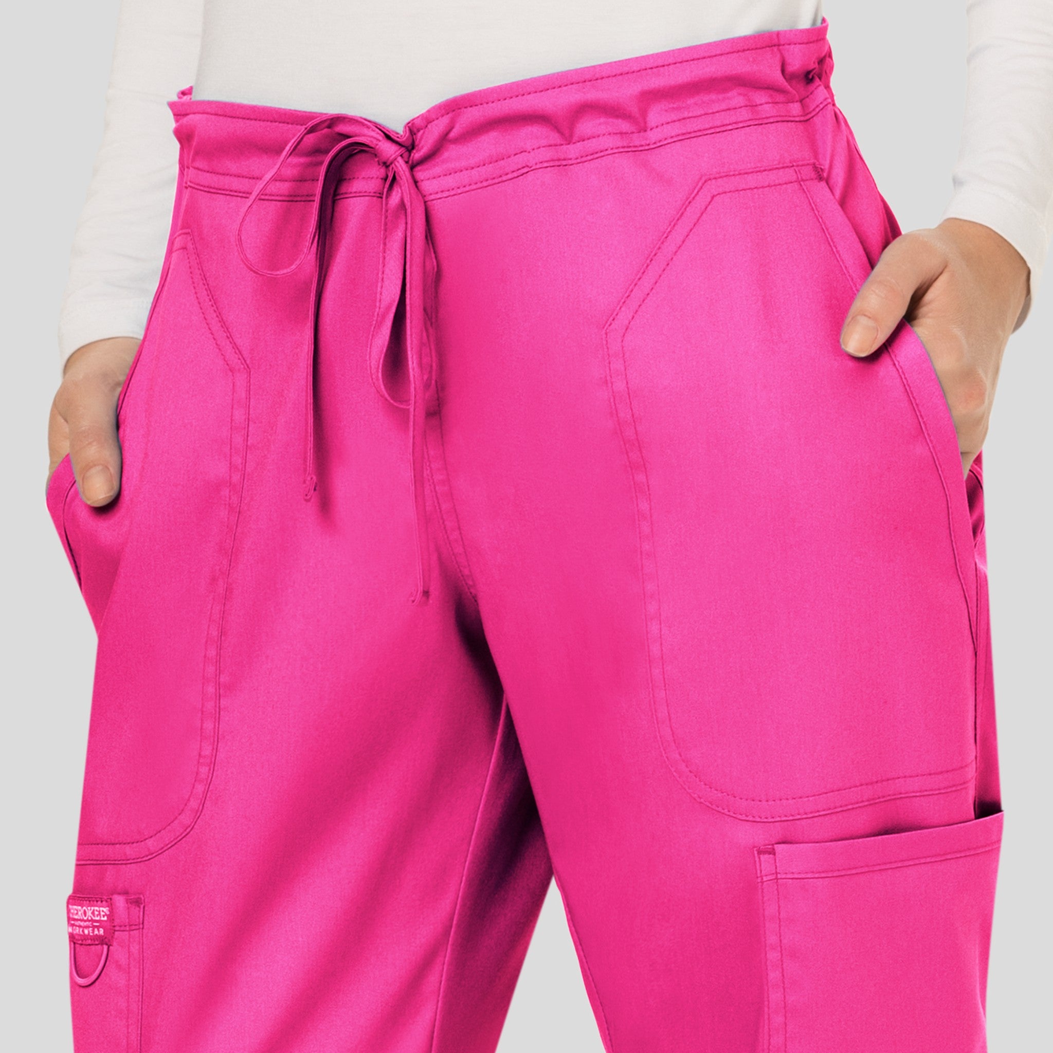Women's Drawstring Flare Scrub Pant