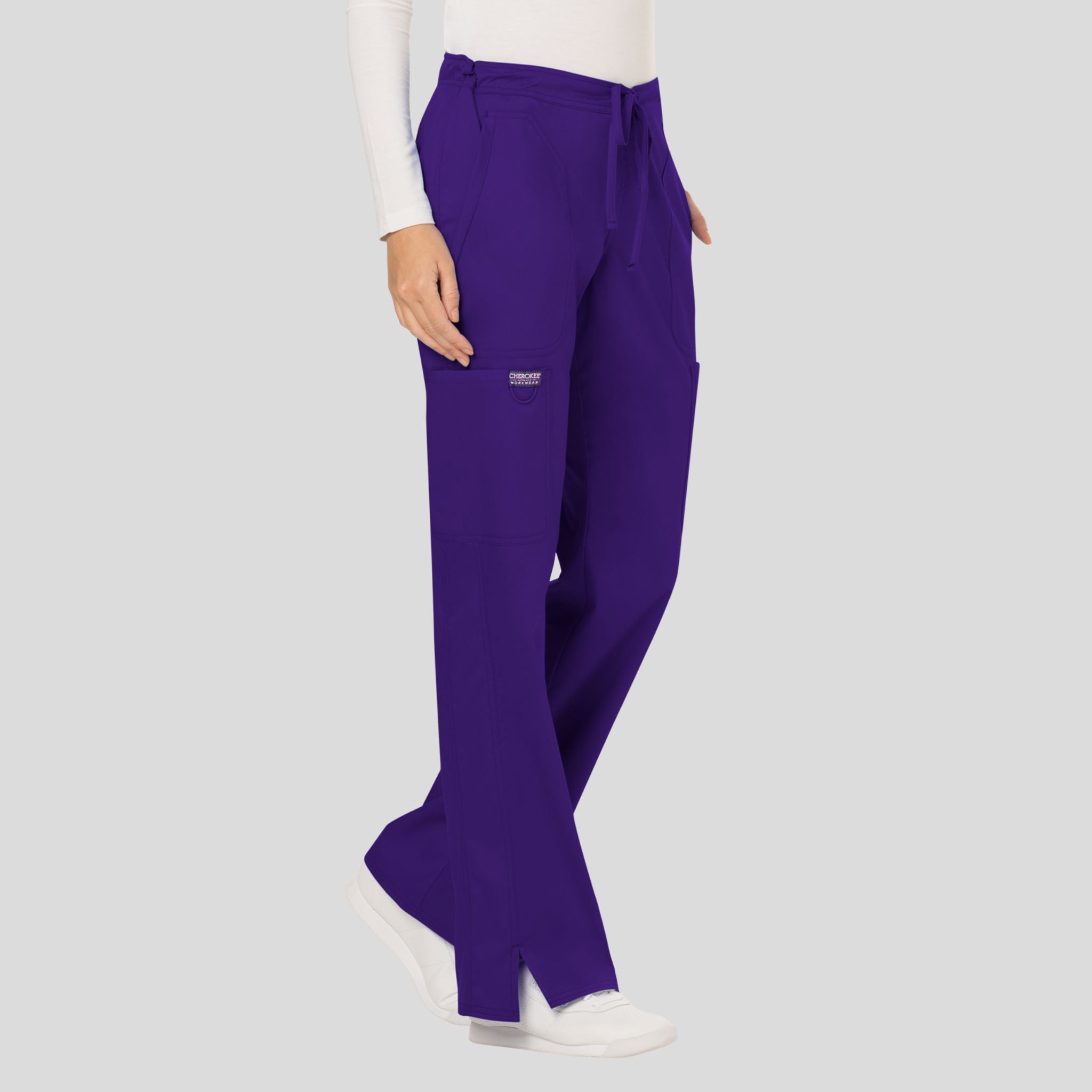 Women's Drawstring Flare Scrub Pant