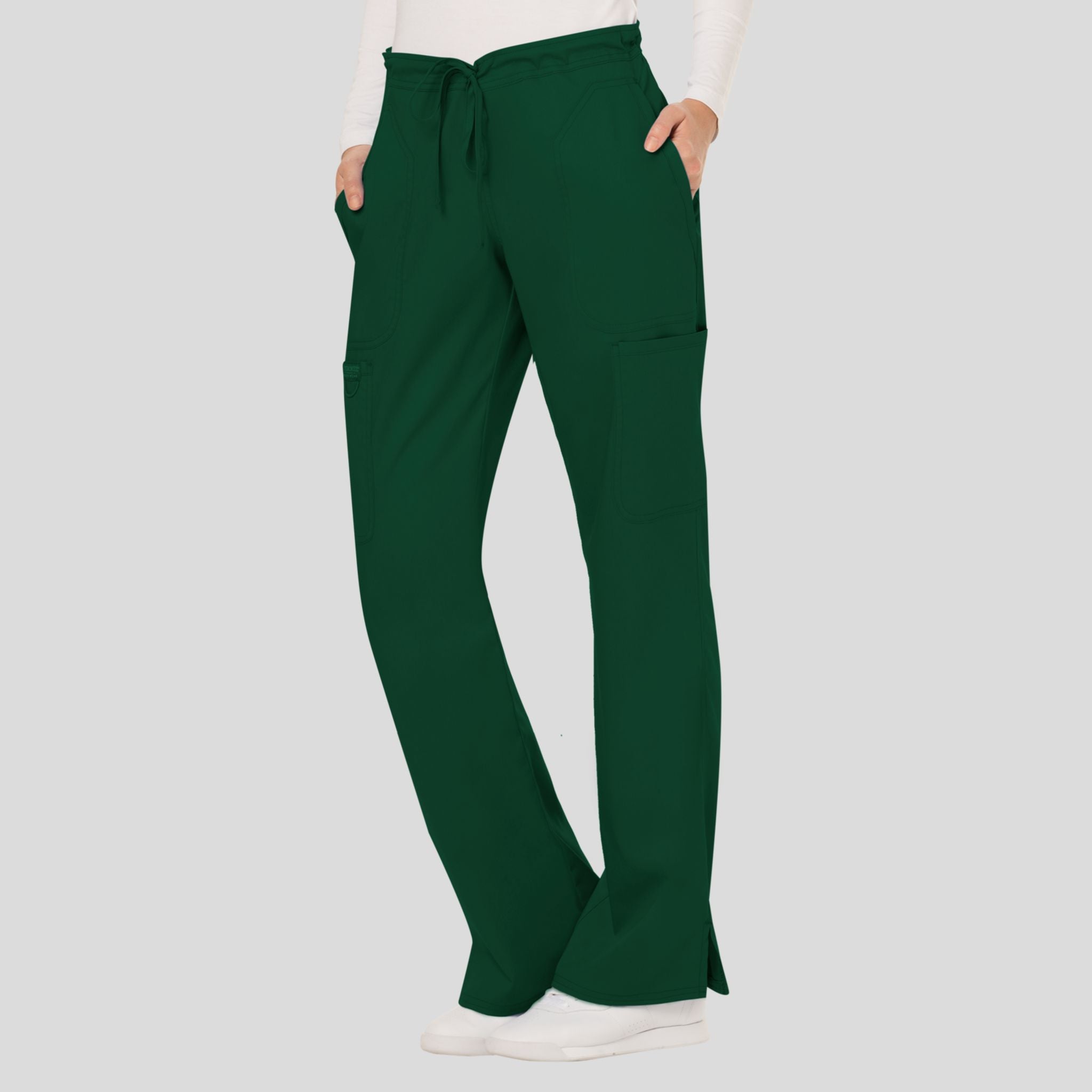 Women's Drawstring Flare Scrub Pant
