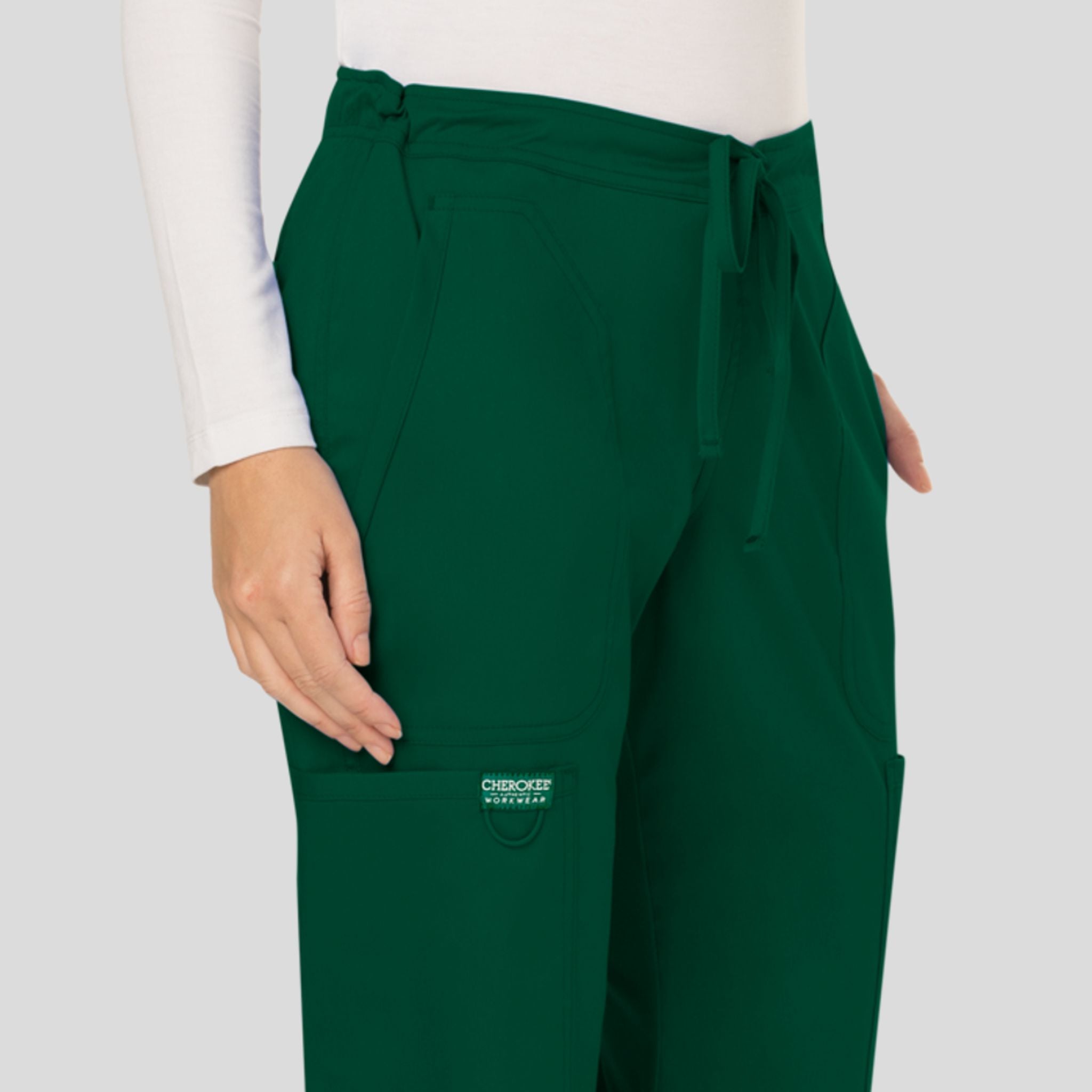 Women's Drawstring Flare Scrub Pant