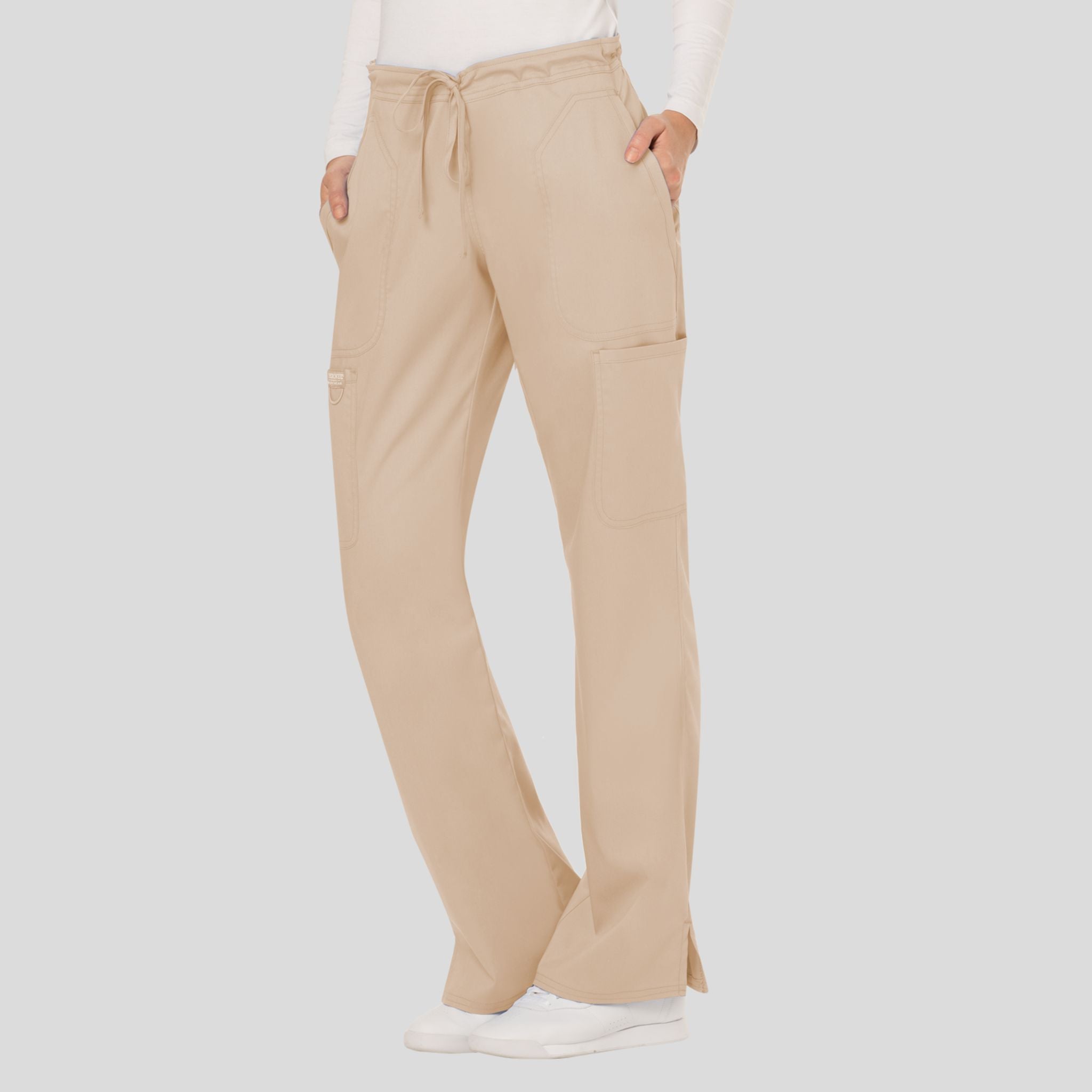 Women's Drawstring Flare Scrub Pant