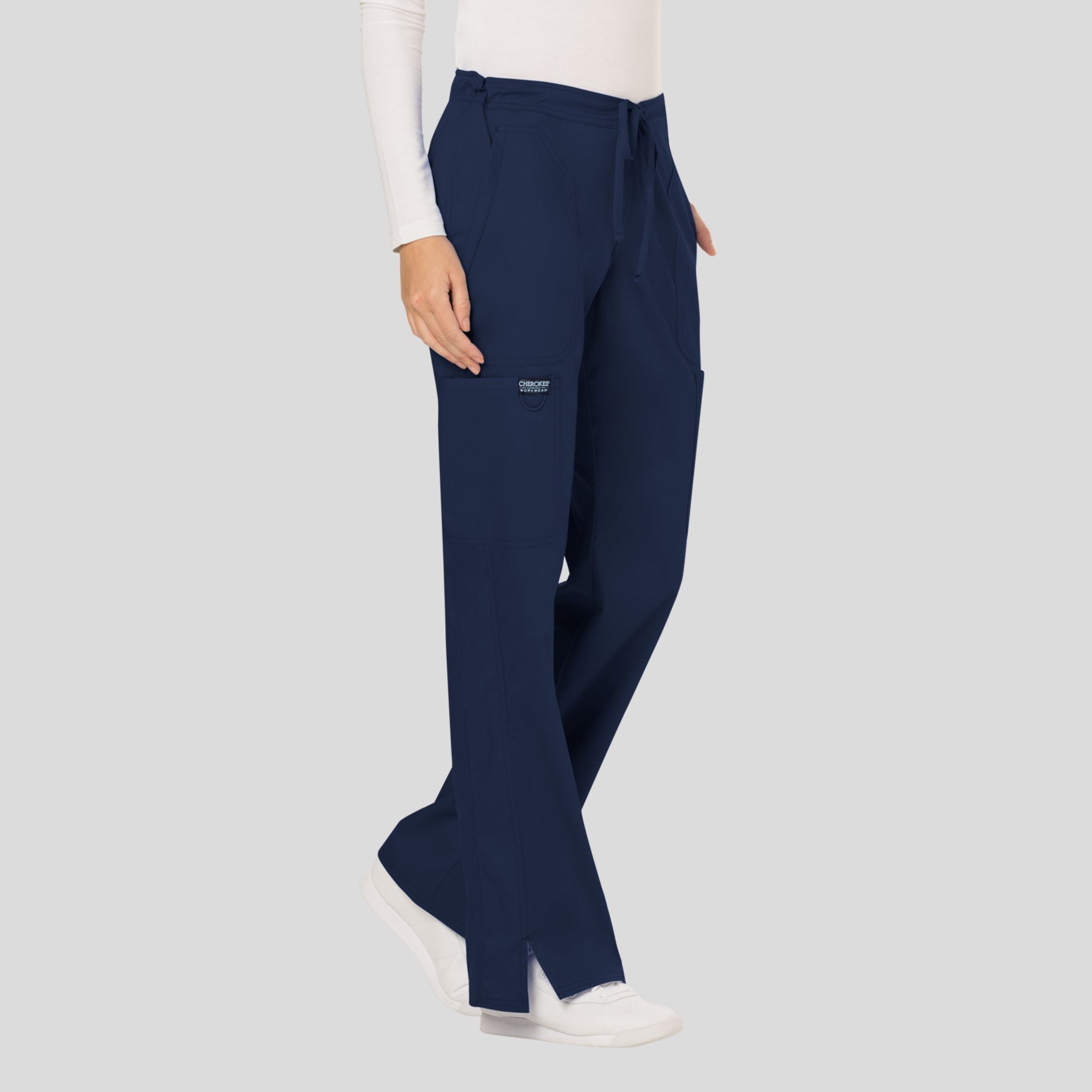 Women's Drawstring Flare Scrub Pant