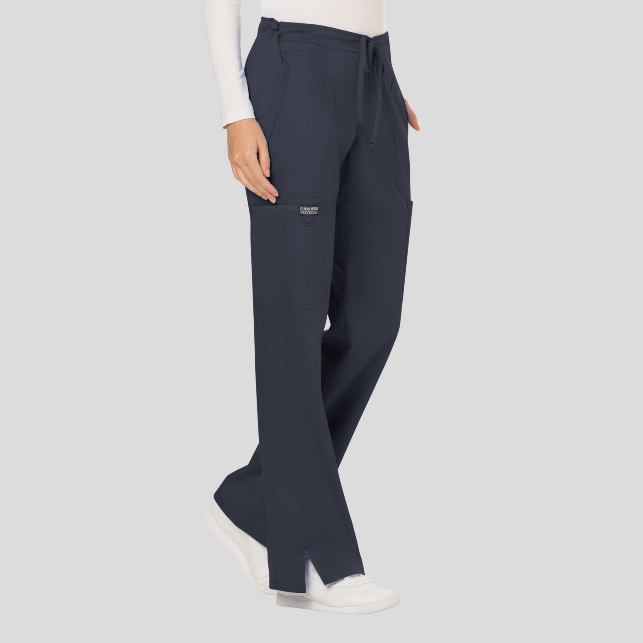 Women's Drawstring Flare Scrub Pant