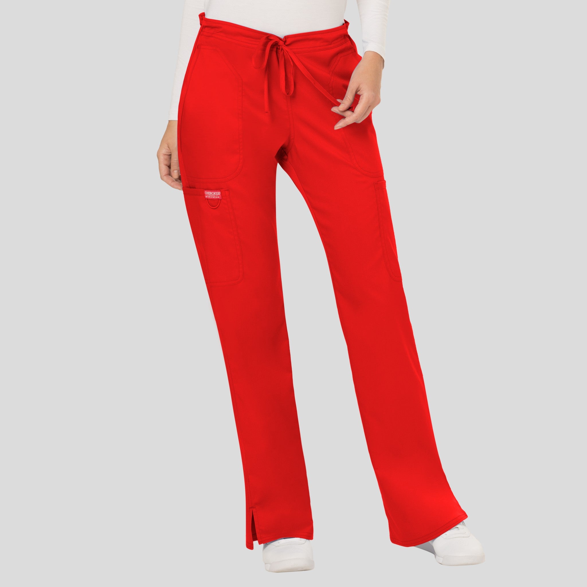 Women's Drawstring Flare Scrub Pant