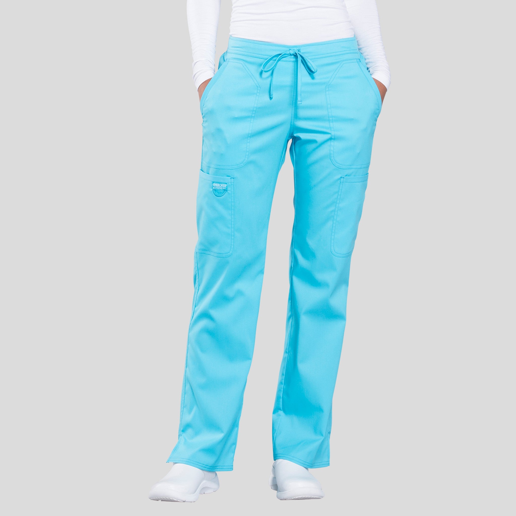 Women's Drawstring Flare Scrub Pant